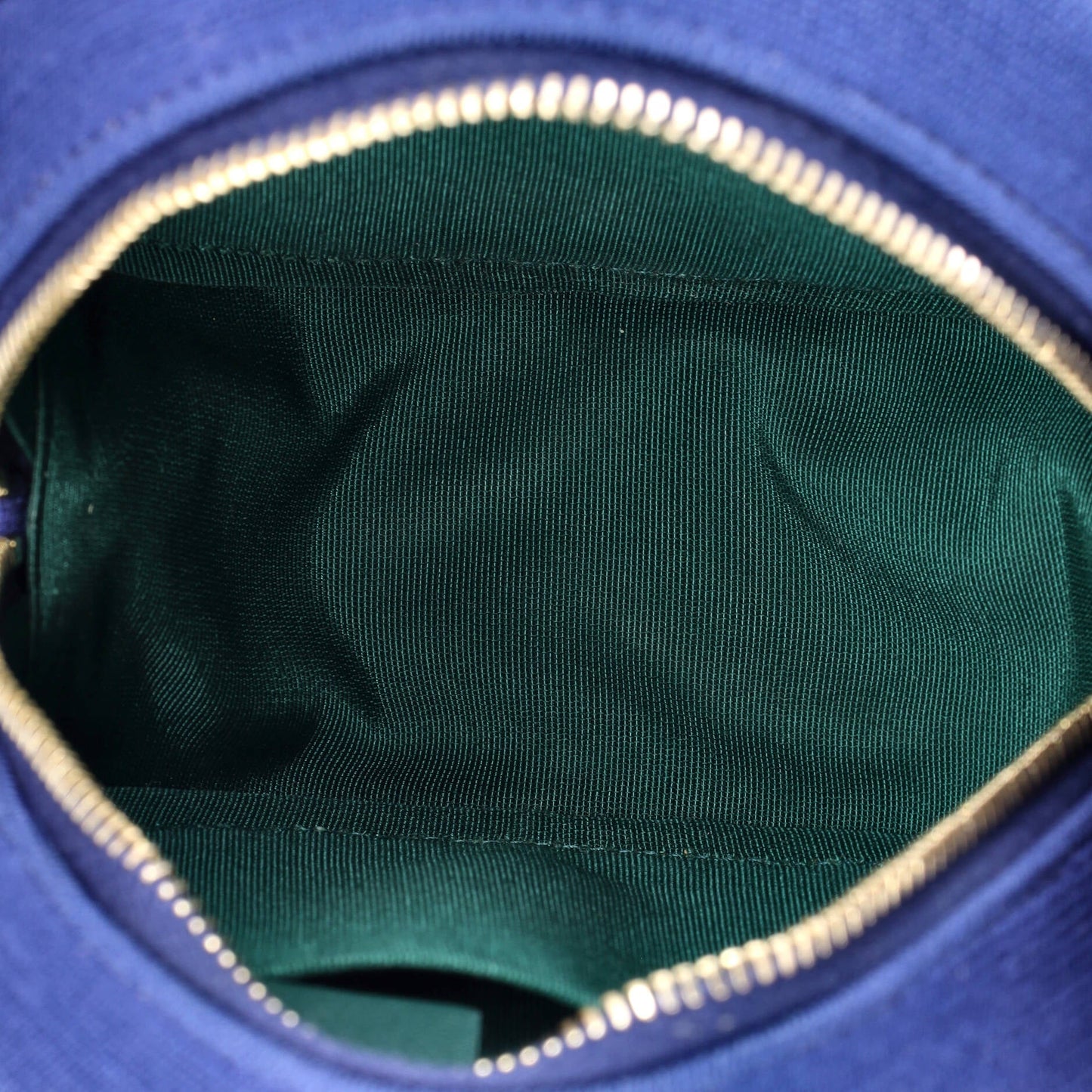 Round Clutch with Chain Quilted Jersey Mini