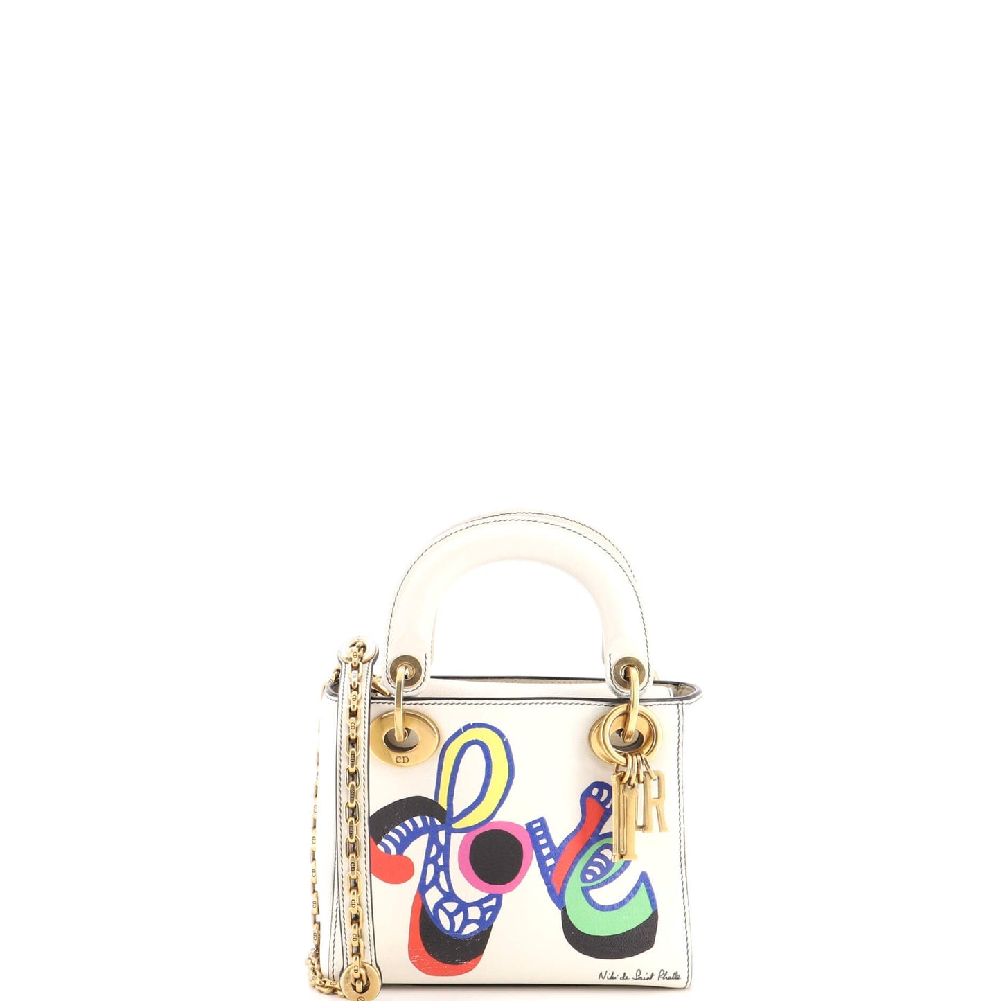 Lady Dior Chain Bag Limited Edition Niki de Saint Phalle Printed Leather Mini