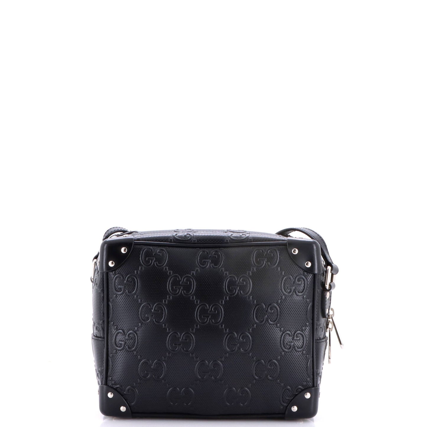 Square Shoulder Bag GG Embossed Perforated Leather