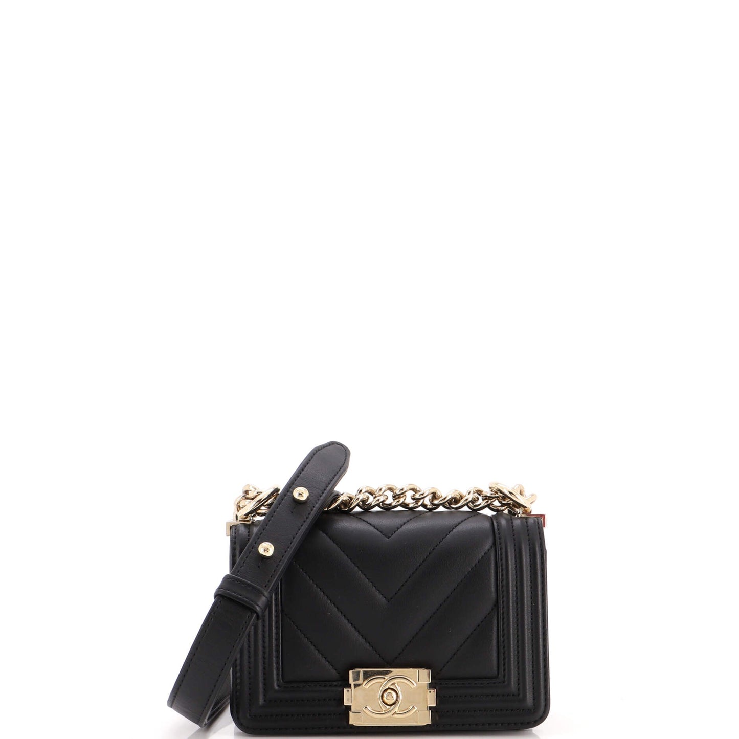 Boy Flap Bag Chevron Lambskin Mini