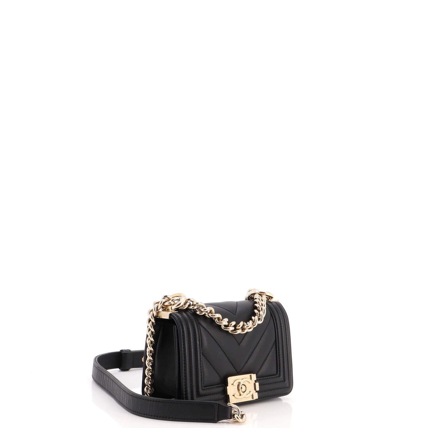 Boy Flap Bag Chevron Lambskin Mini