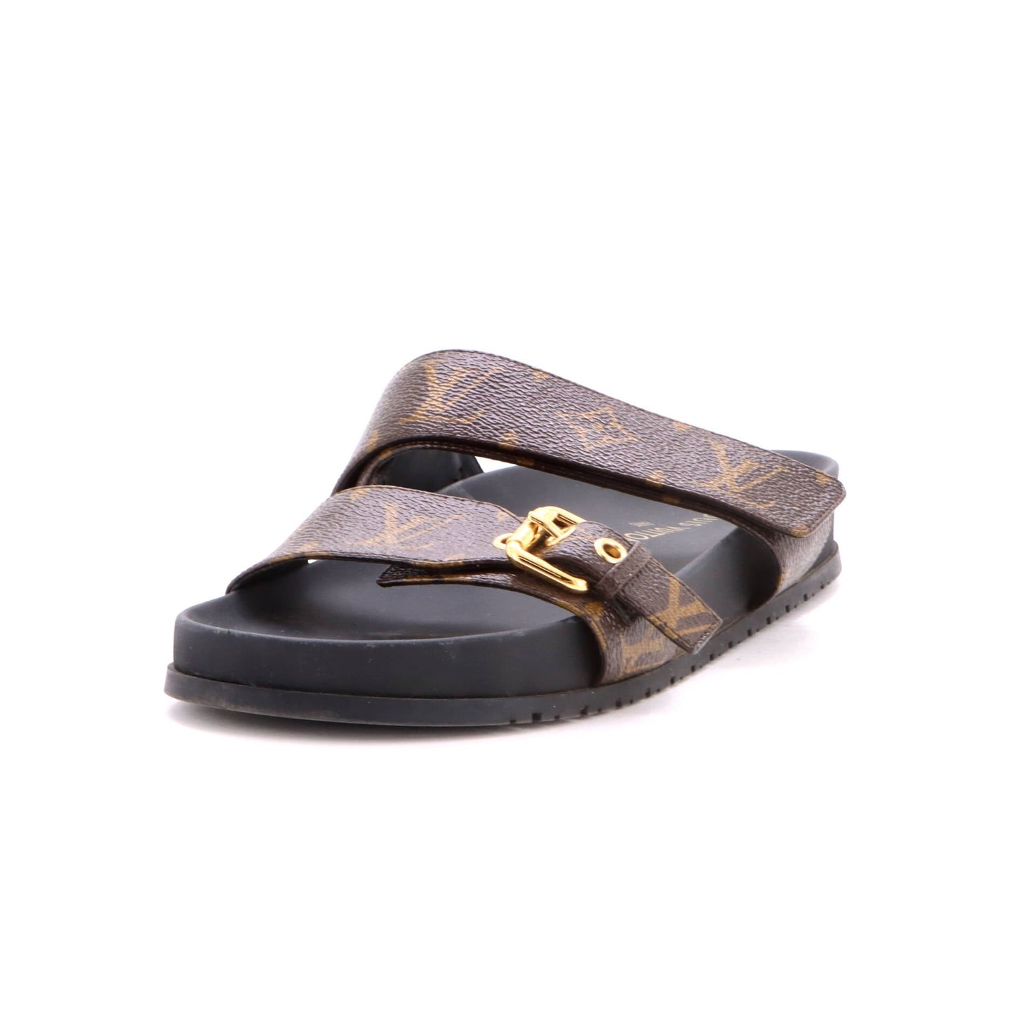 Women's Bom Dia Flat Mules Monogram Canvas