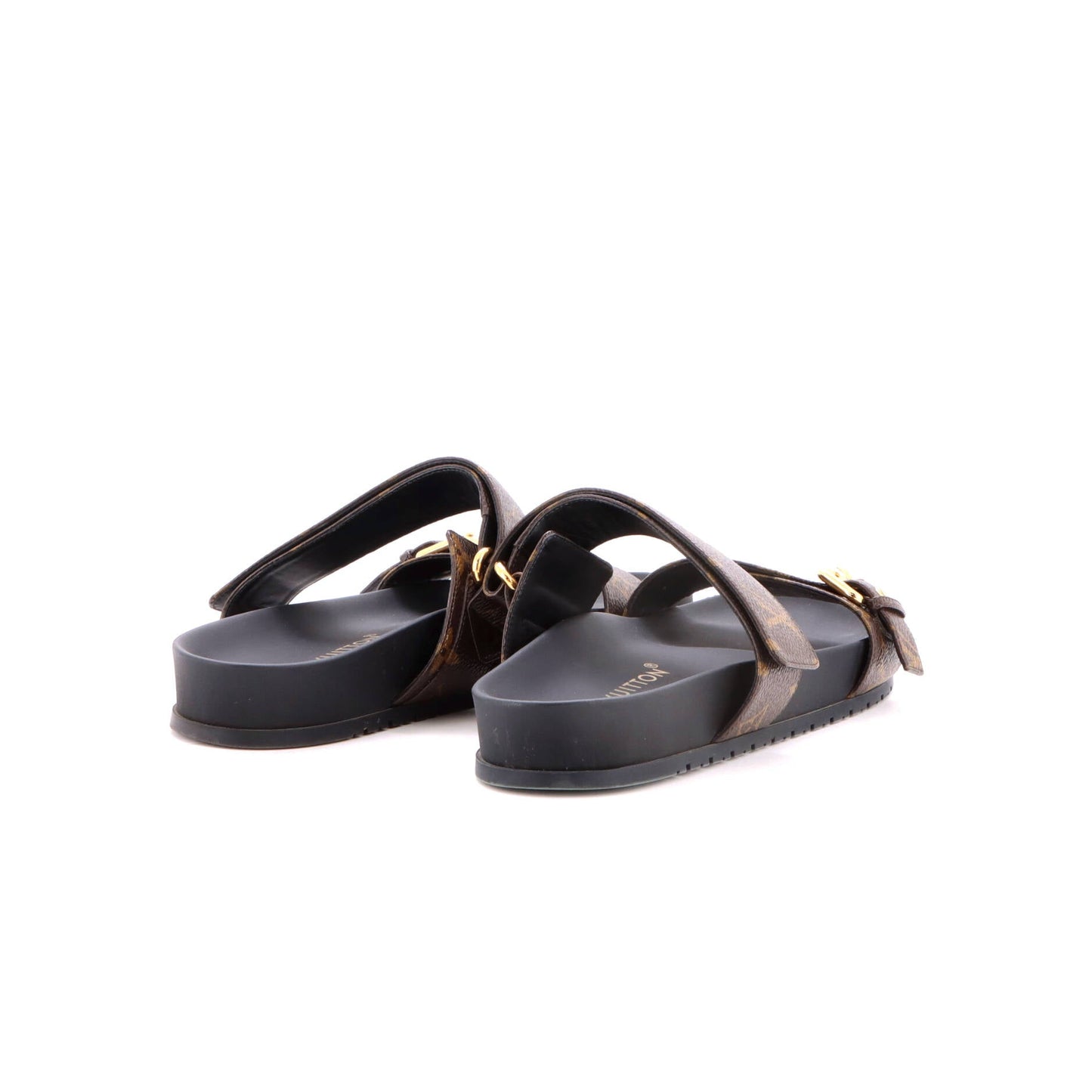 Women's Bom Dia Flat Mules Monogram Canvas