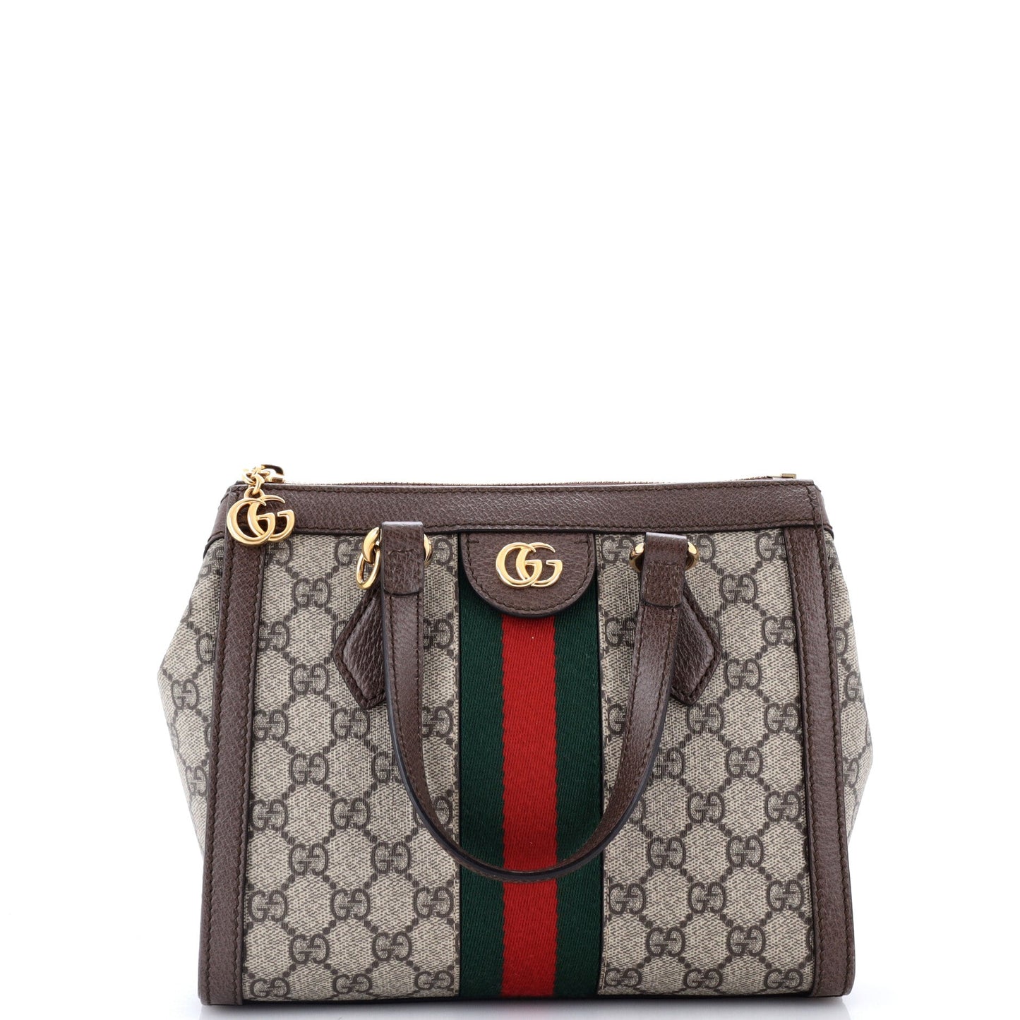 Ophidia Top Handle Tote GG Coated Canvas Small