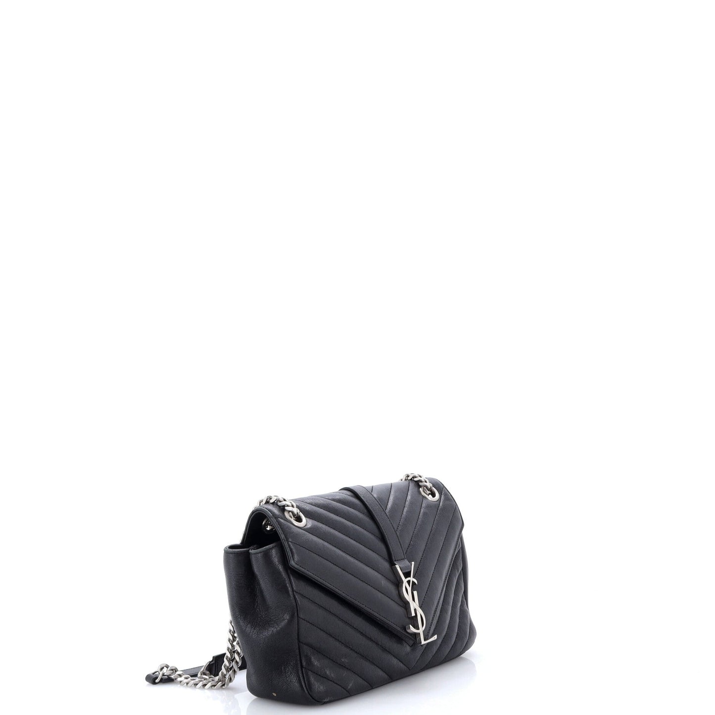 Classic Monogram Slouchy Envelope Satchel Matelasse Chevron Leather Medium