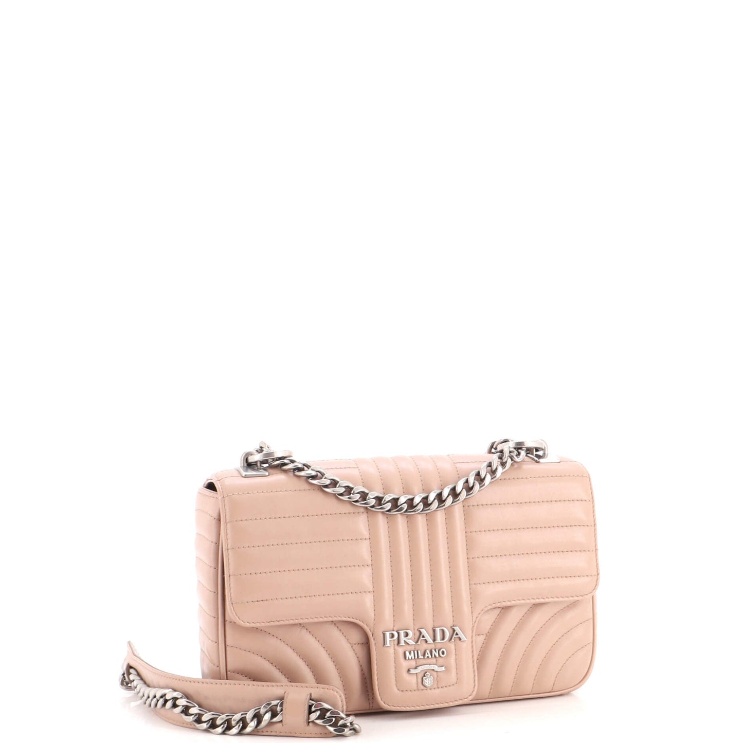 Chain Flap Shoulder Bag Diagramme Quilted Leather Medium