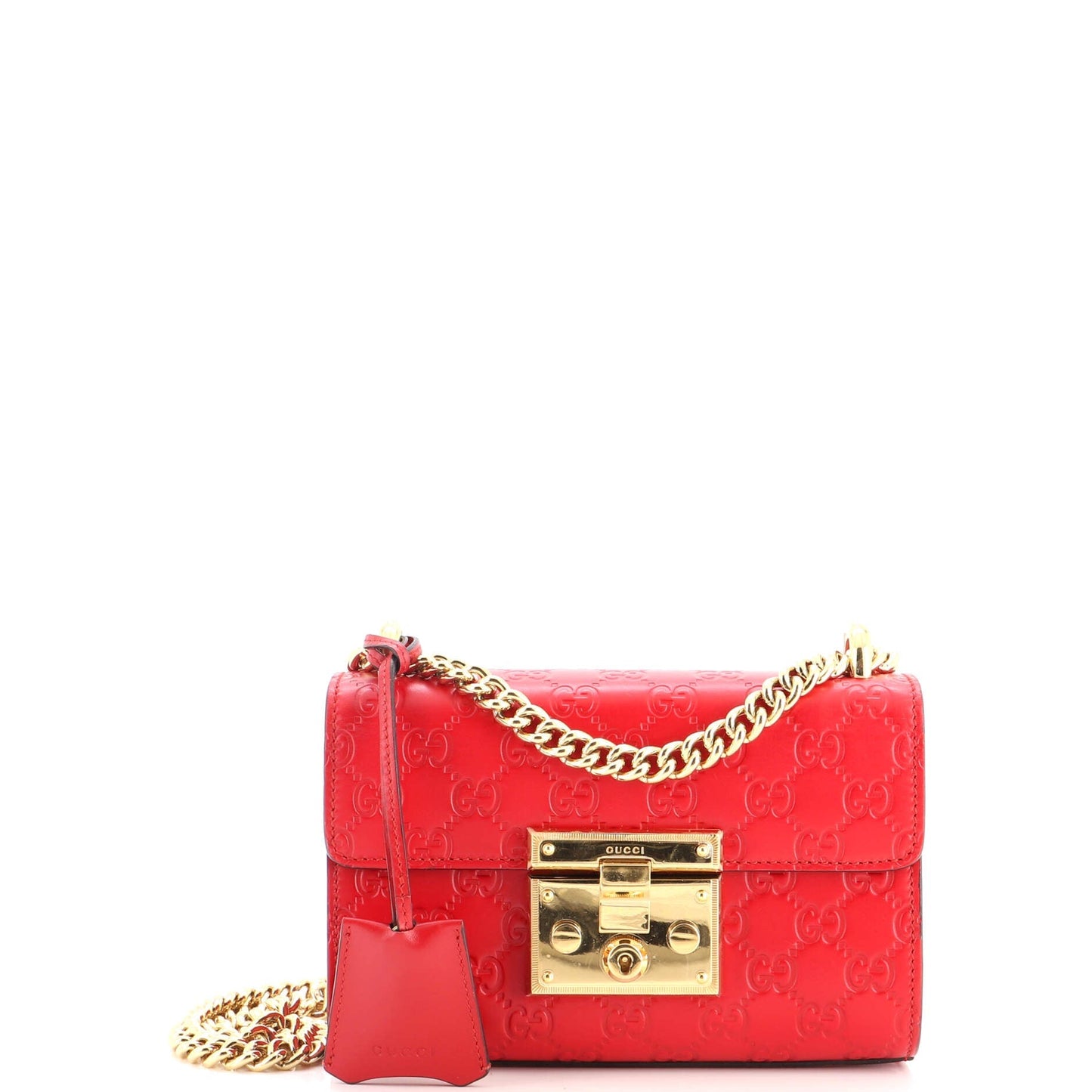 Padlock Shoulder Bag Guccissima Leather Small