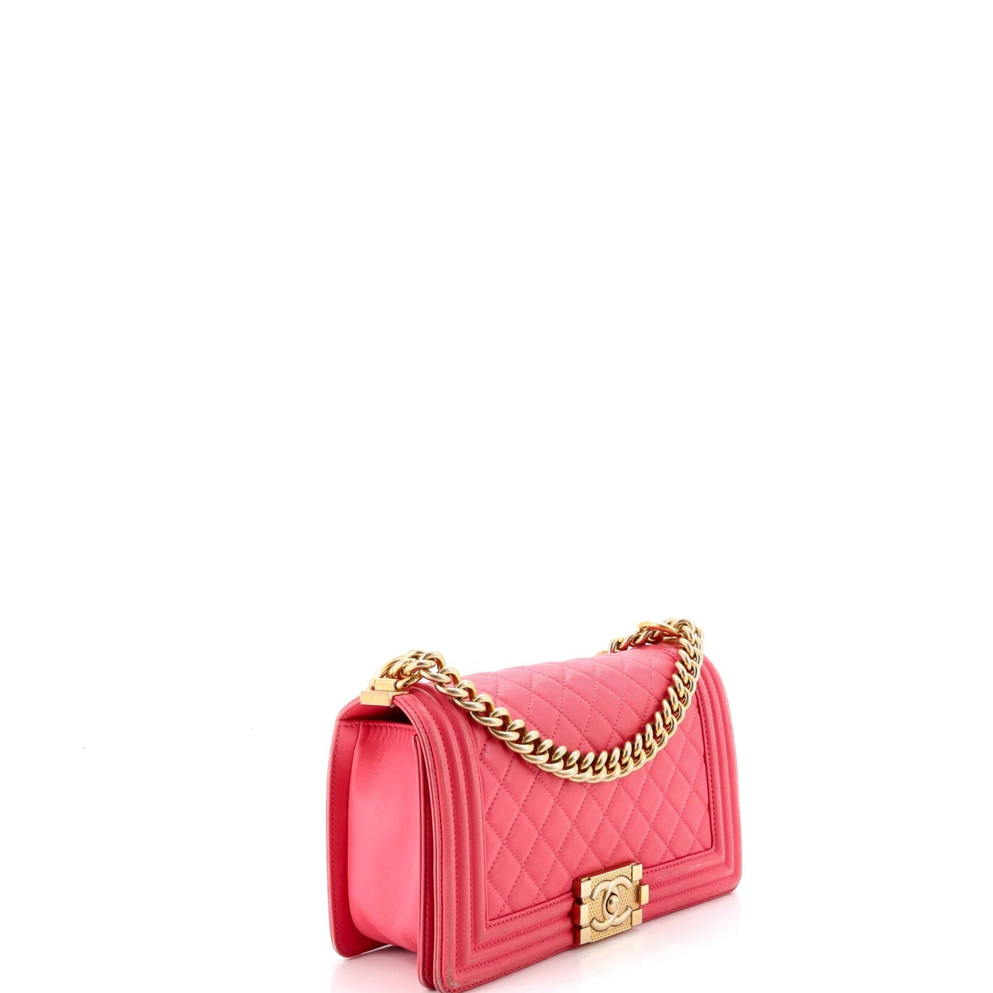 Boy Flap Bag Quilted Calfskin Old Medium