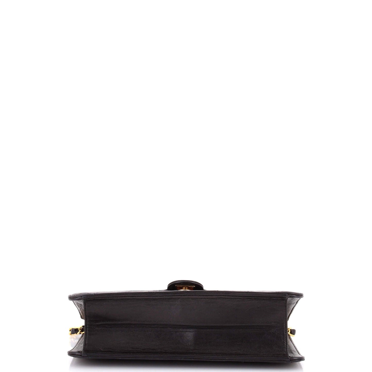 Vintage Clutch with Chain Quilted Leather Medium