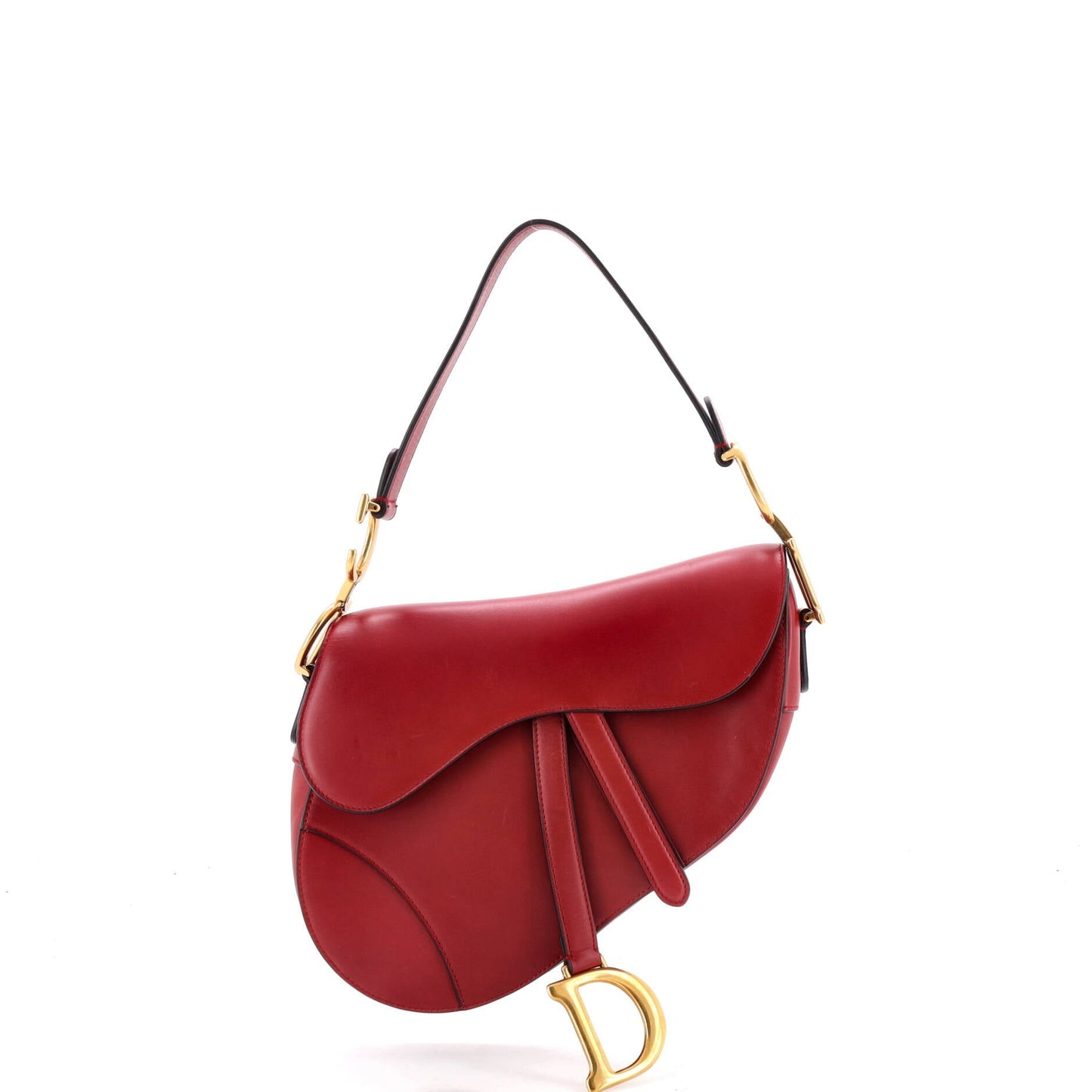 Saddle Handbag Leather Medium
