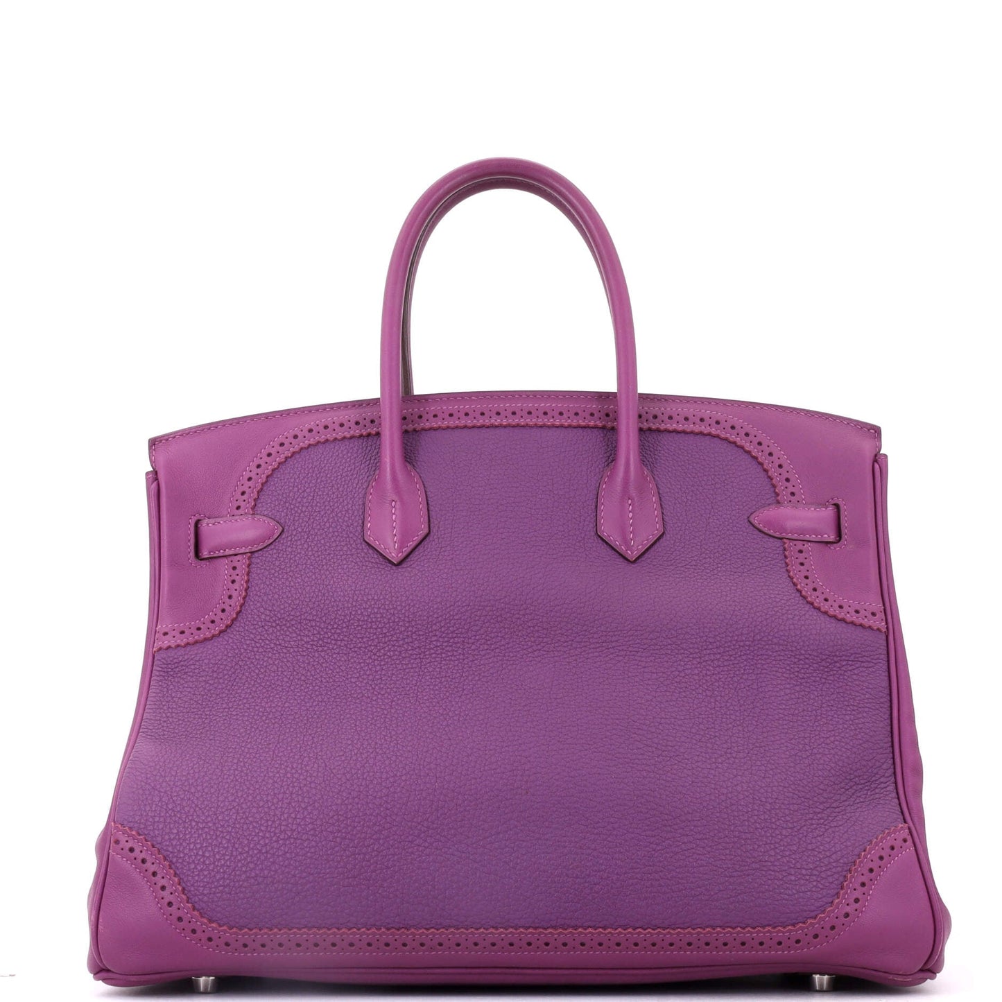 Birkin Ghillies Bag Anemone Togo and Swift with Palladium Hardware 35