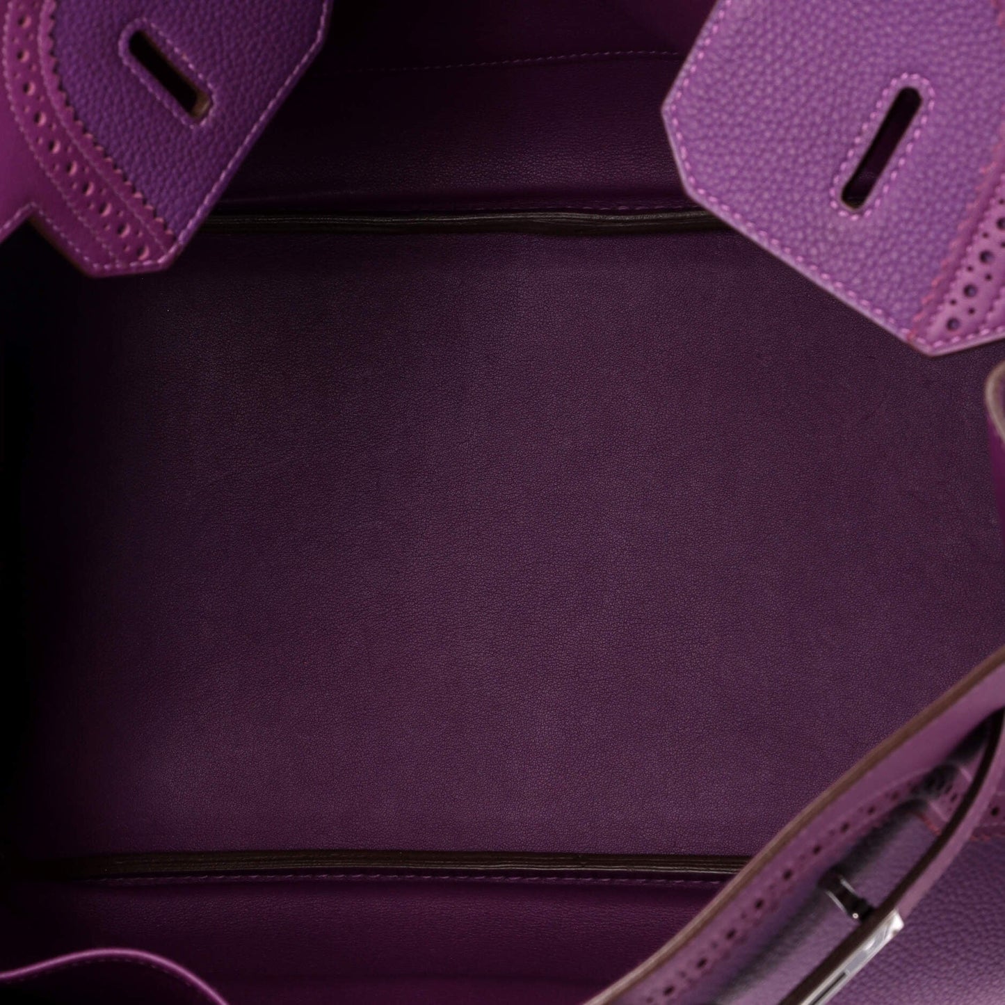 Birkin Ghillies Bag Anemone Togo and Swift with Palladium Hardware 35