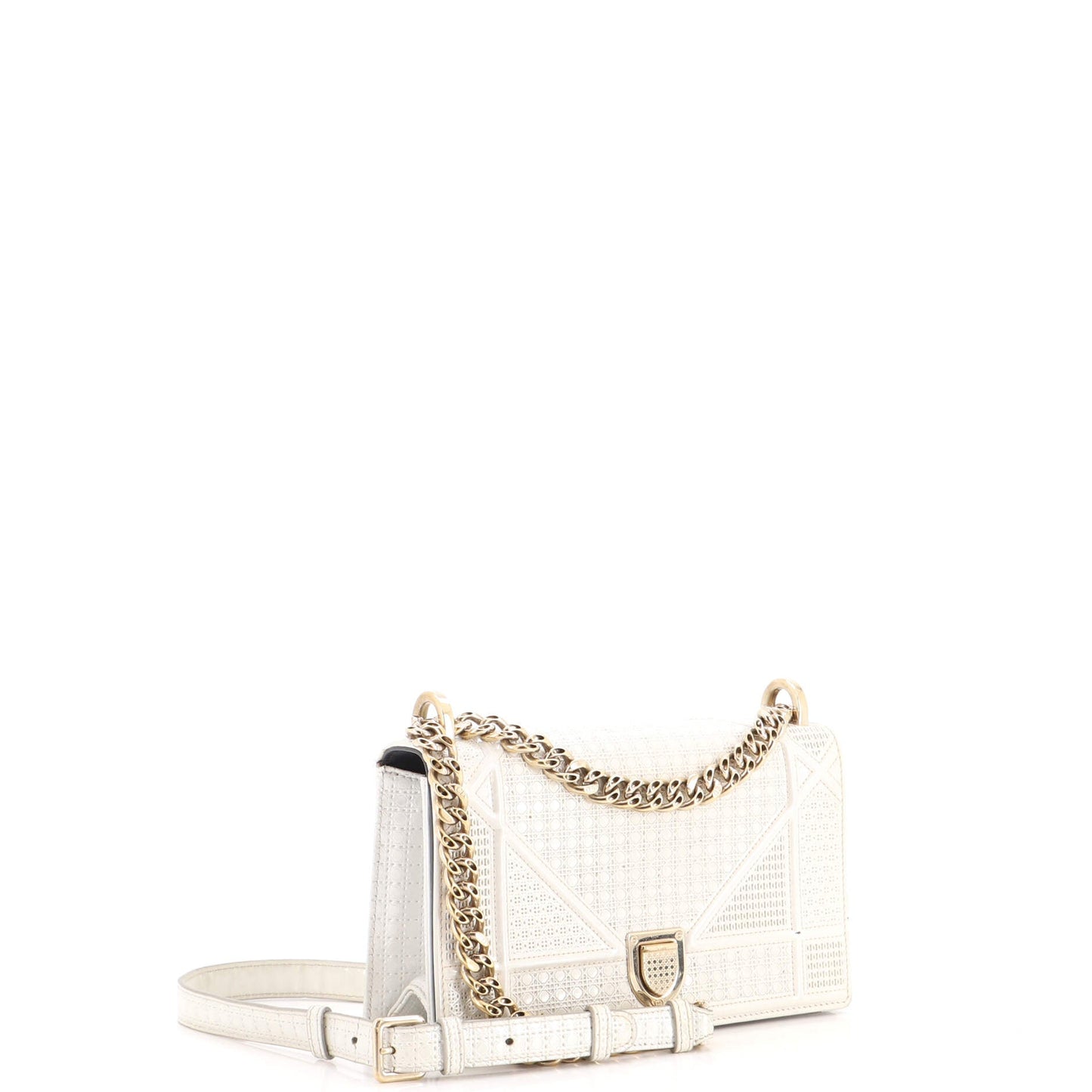 Diorama Flap Bag Cannage Embossed Calfskin Small