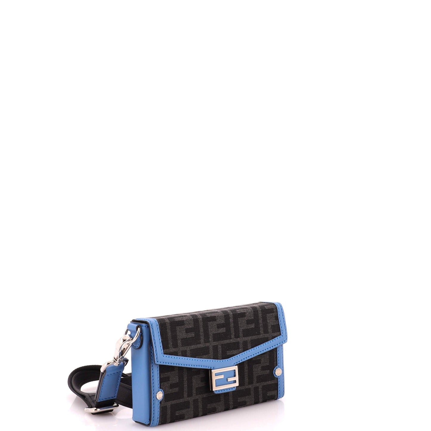 Baguette Soft Trunk Phone Pouch Zucca Canvas and Leather