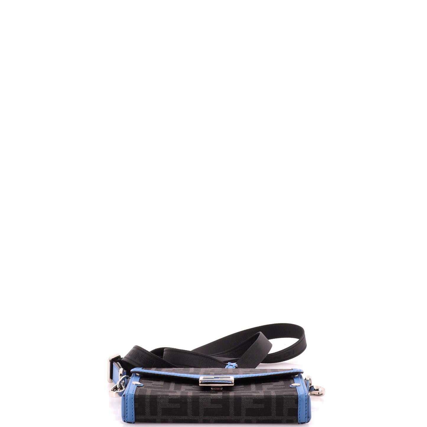 Baguette Soft Trunk Phone Pouch Zucca Canvas and Leather