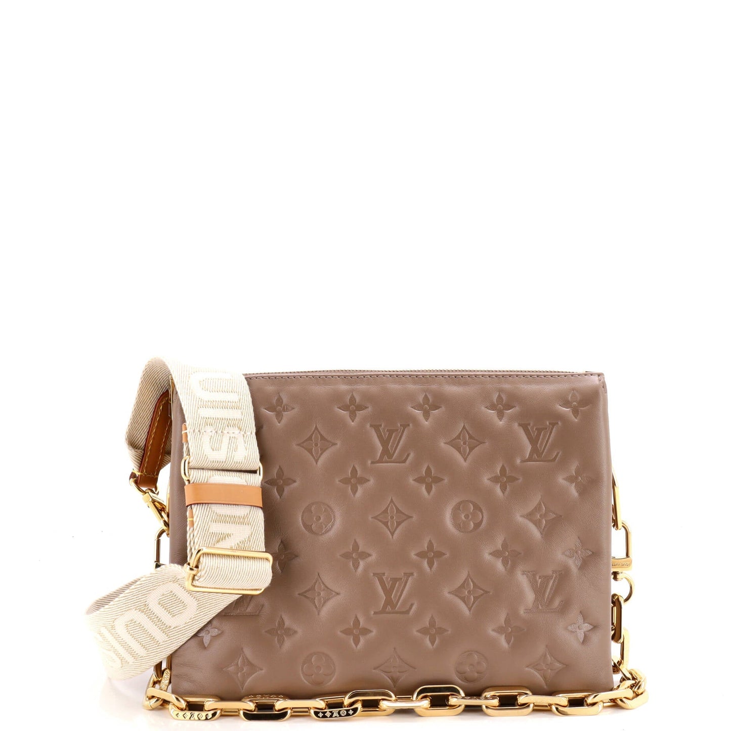 Coussin Bag Monogram Embossed Lambskin PM