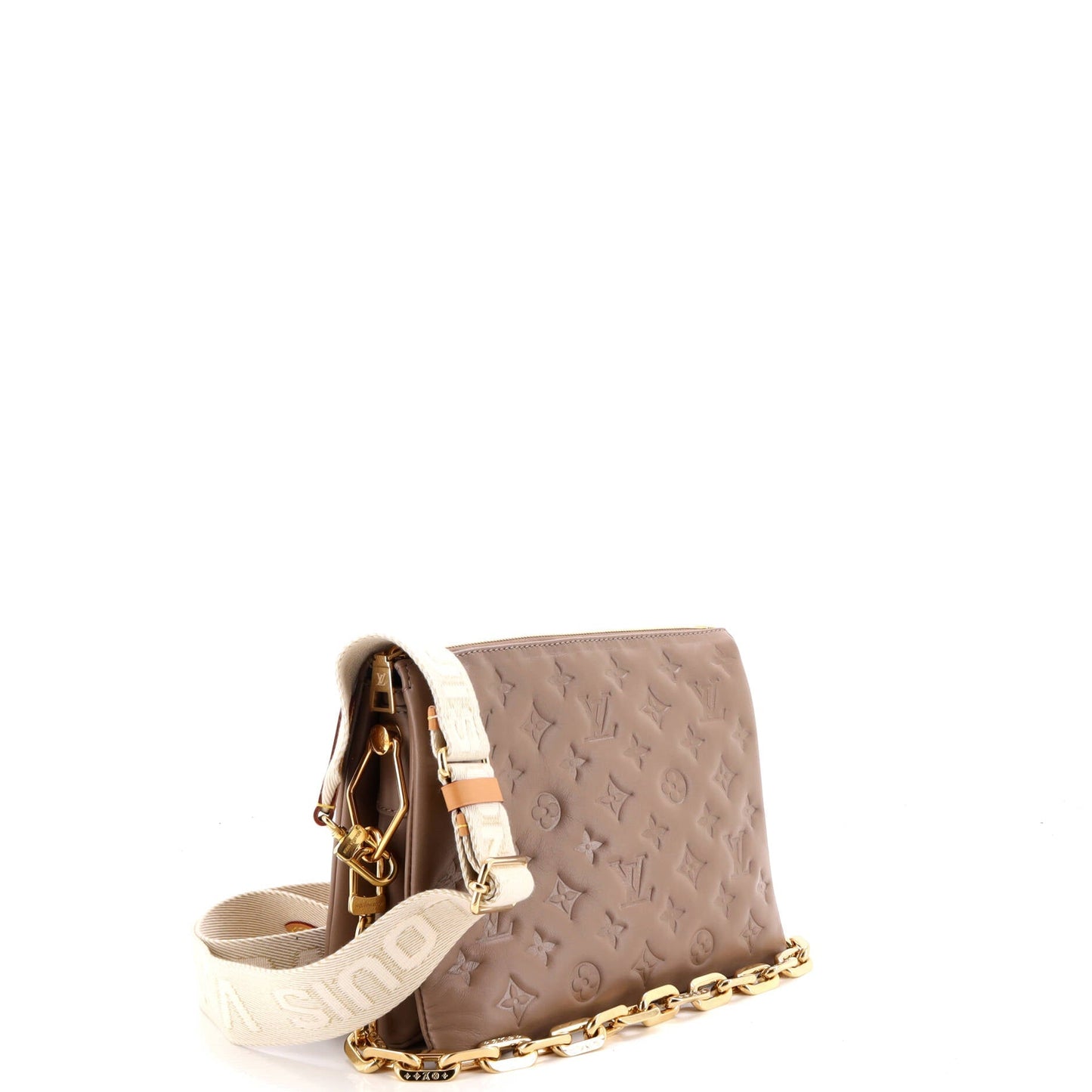 Coussin Bag Monogram Embossed Lambskin PM