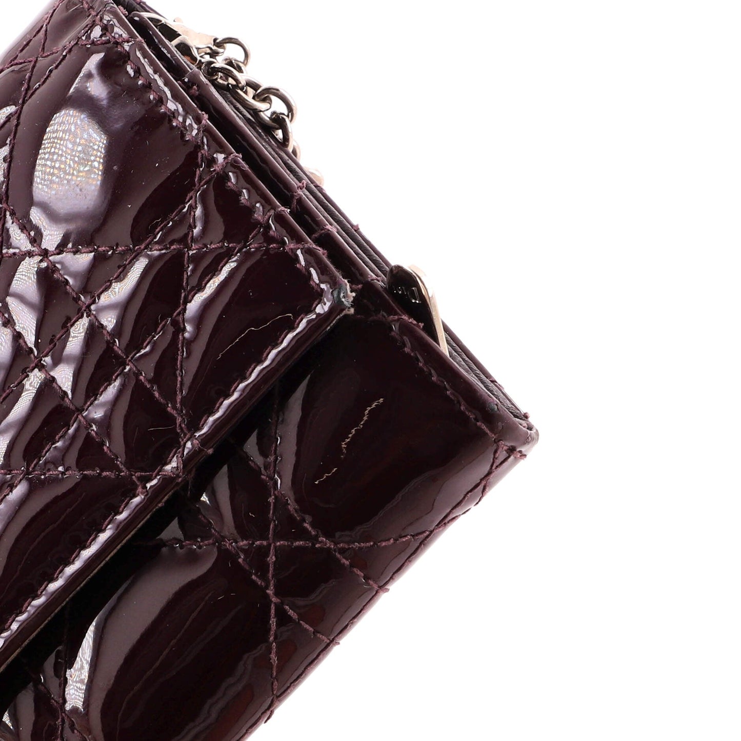 Lady Dior Rendez Vous Short Chain Wallet Cannage Quilt Patent