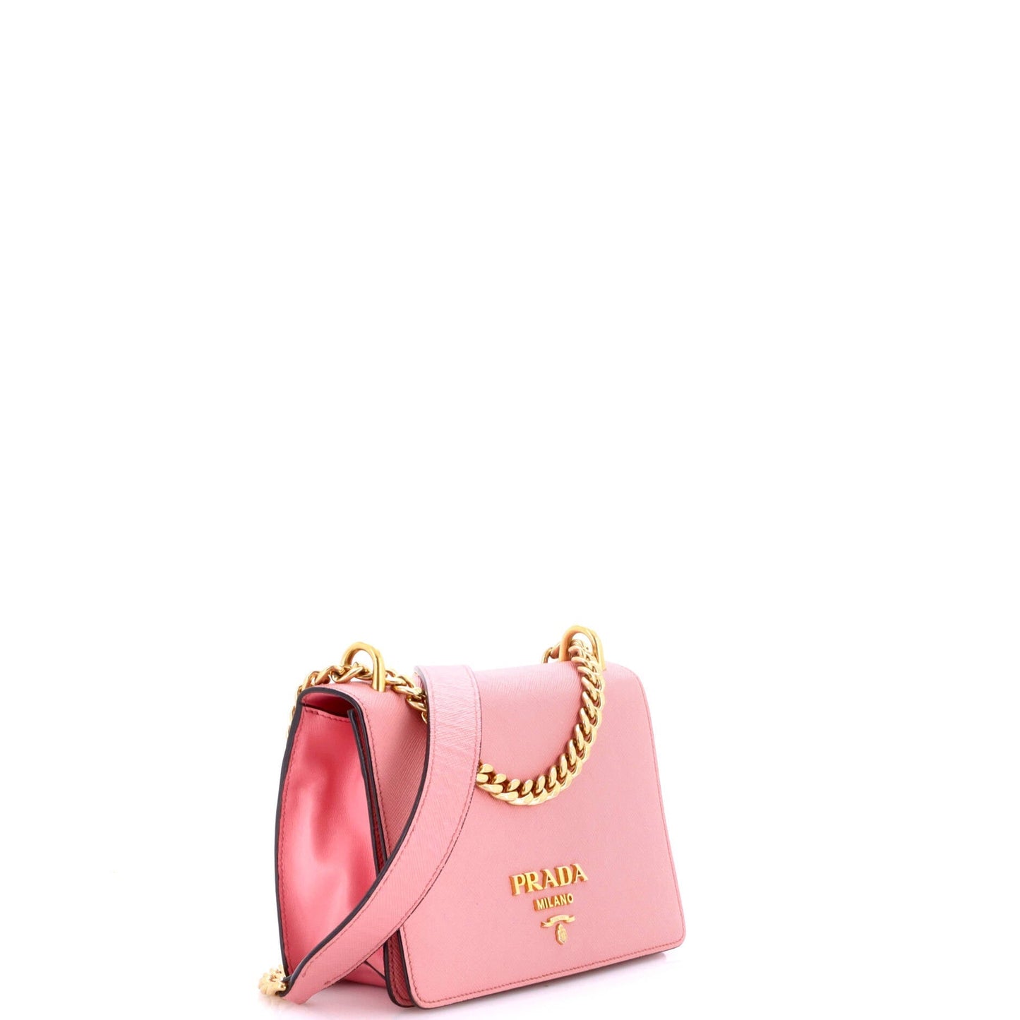 Chain Flap Bag Saffiano Leather Small