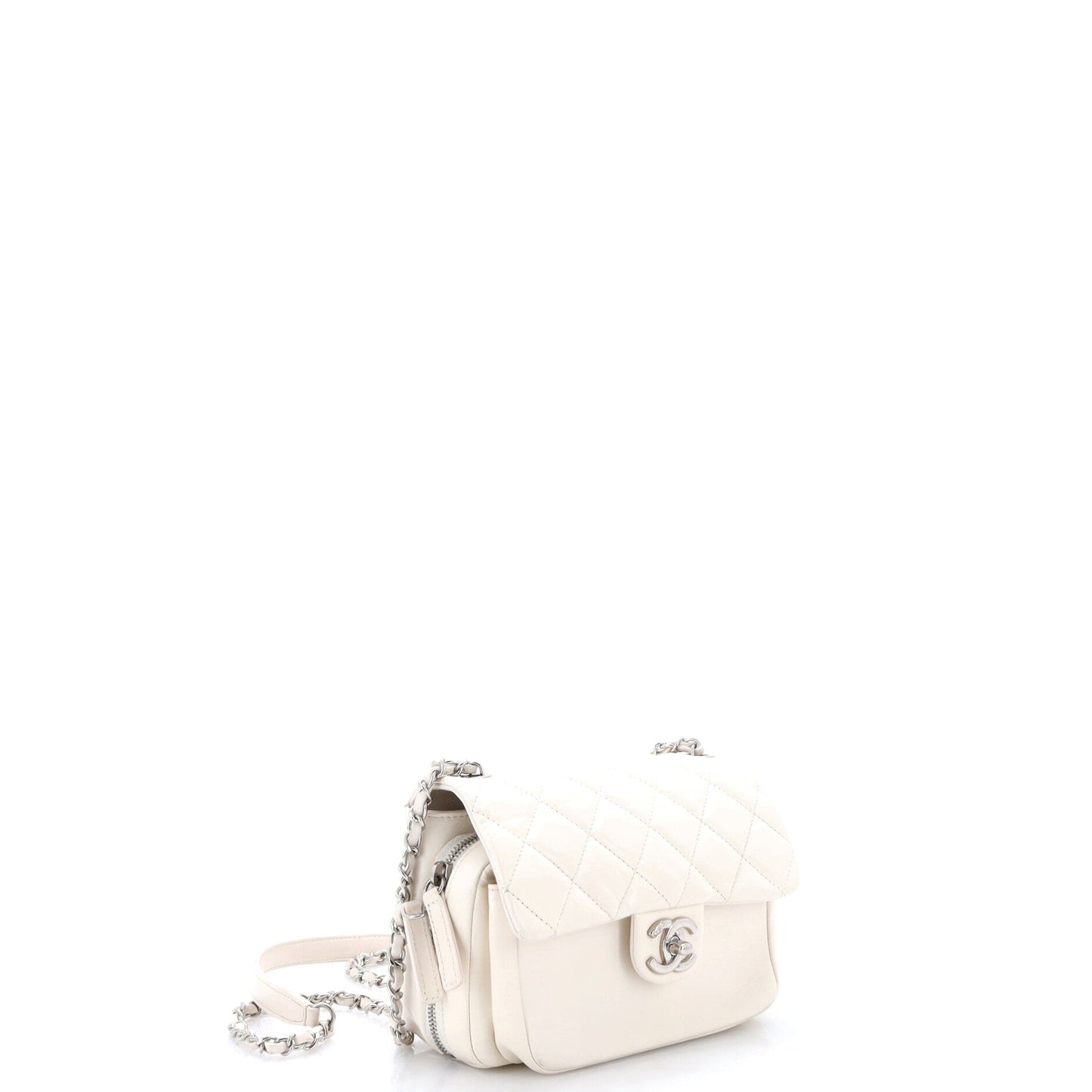 Express Zip Around CC Flap Bag Quilted Calfskin Small