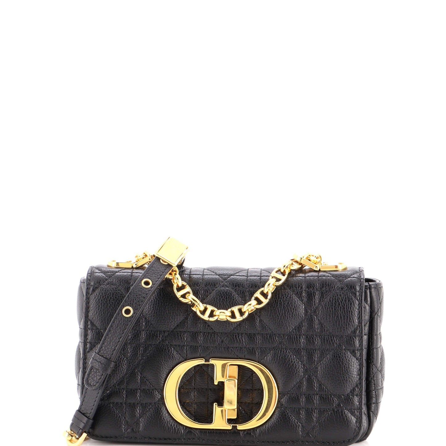 Caro Bag Cannage Quilt Calfskin Small