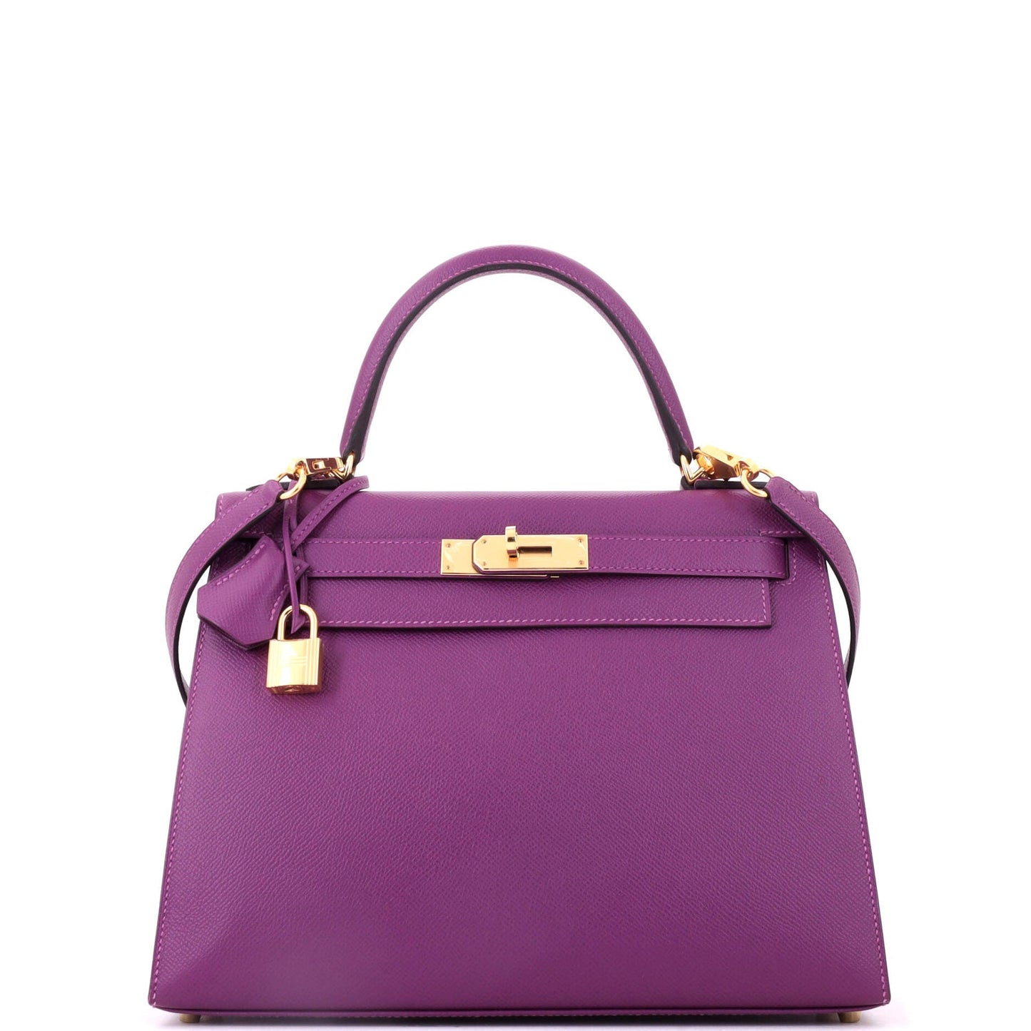 Kelly Handbag Anemone Epsom with Gold Hardware 28