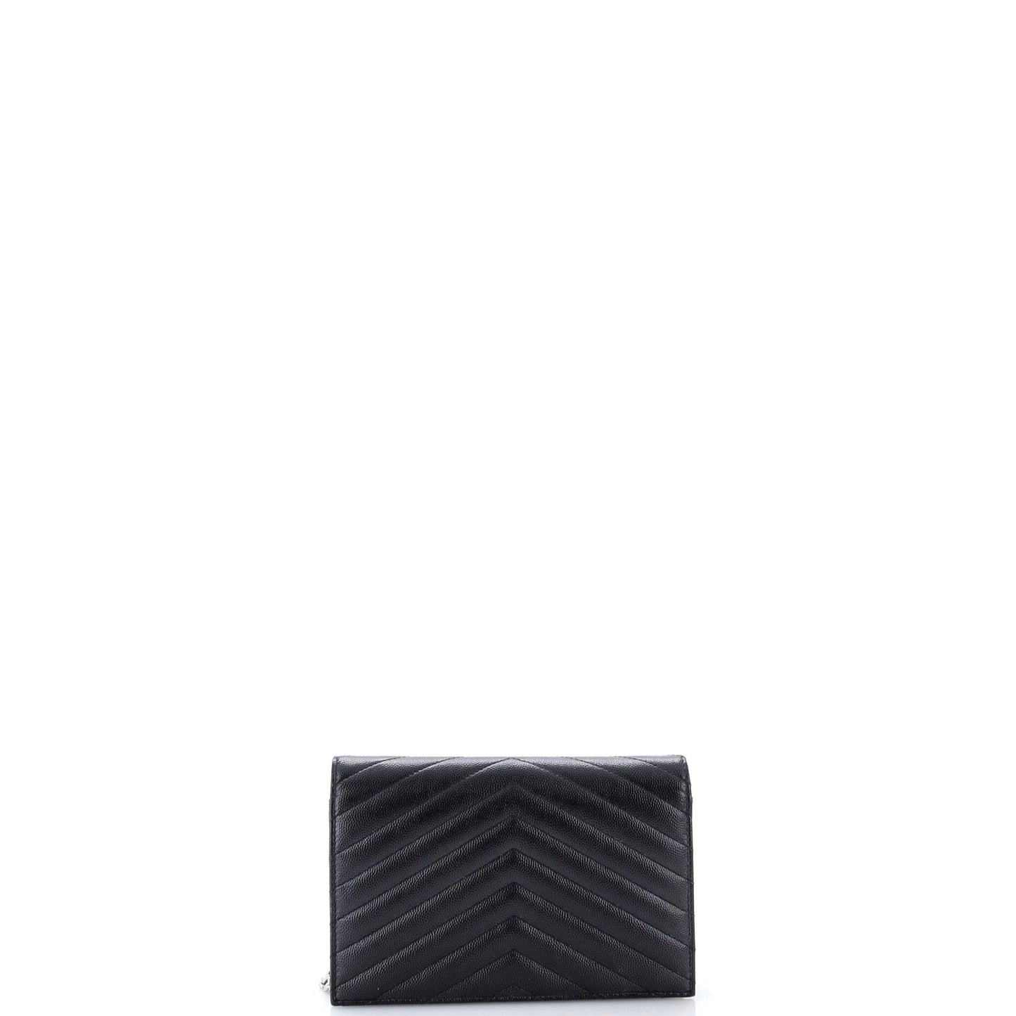 Classic Monogram Wallet on Chain Matelasse Chevron Leather Small