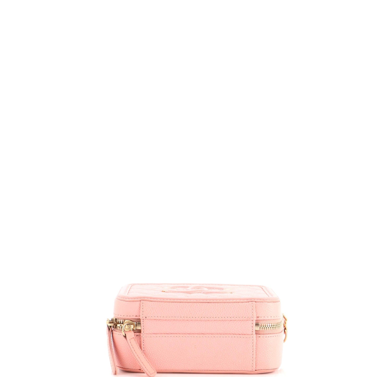 Filigree Vanity Case Quilted Caviar Small