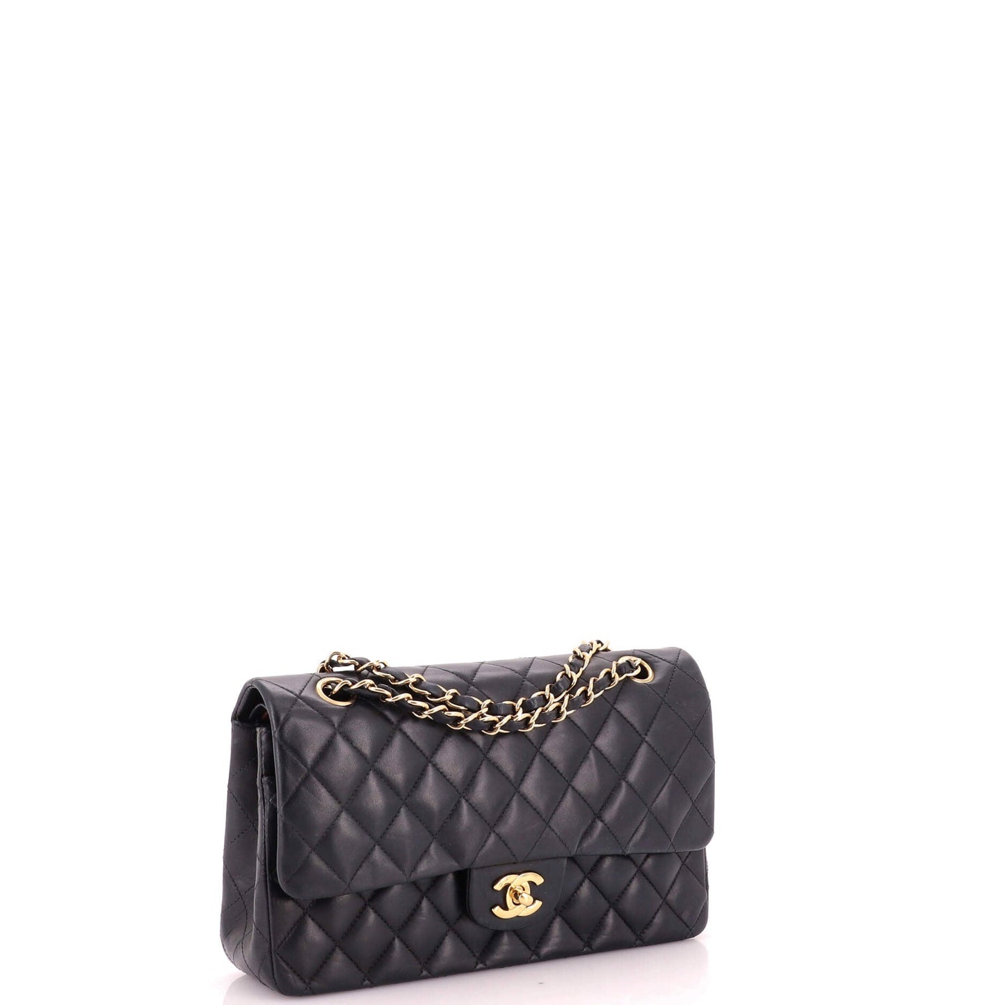 Vintage Classic Double Flap Bag Quilted Lambskin Medium
