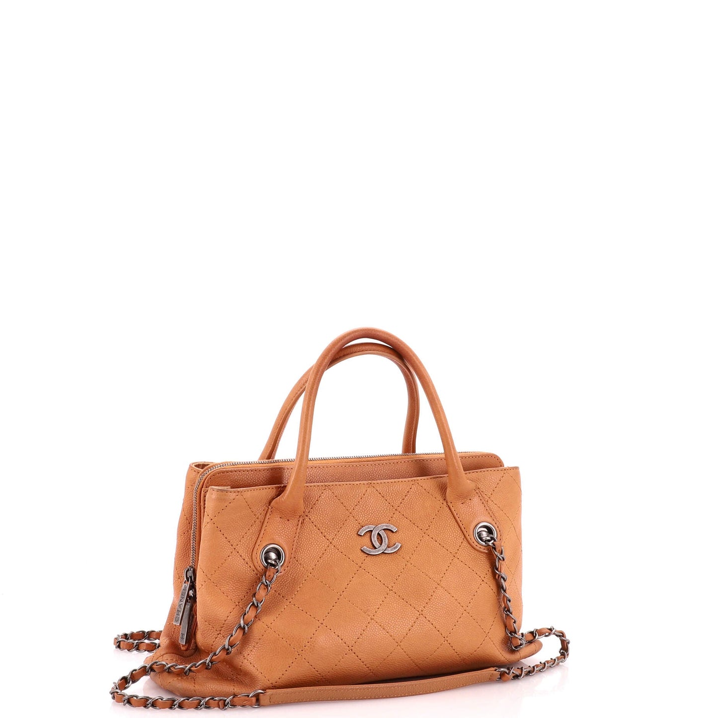 Urban Shopping Tote Quilted Caviar Small