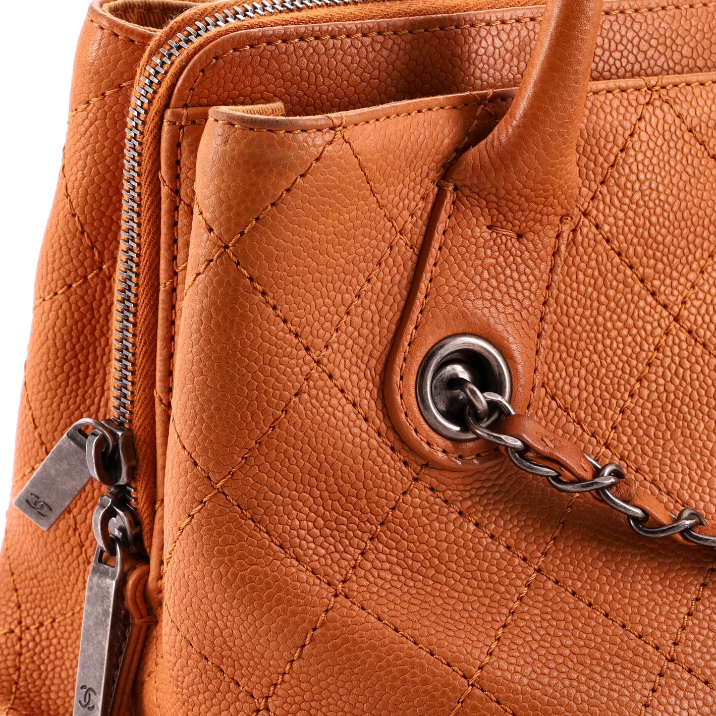 Urban Shopping Tote Quilted Caviar Small