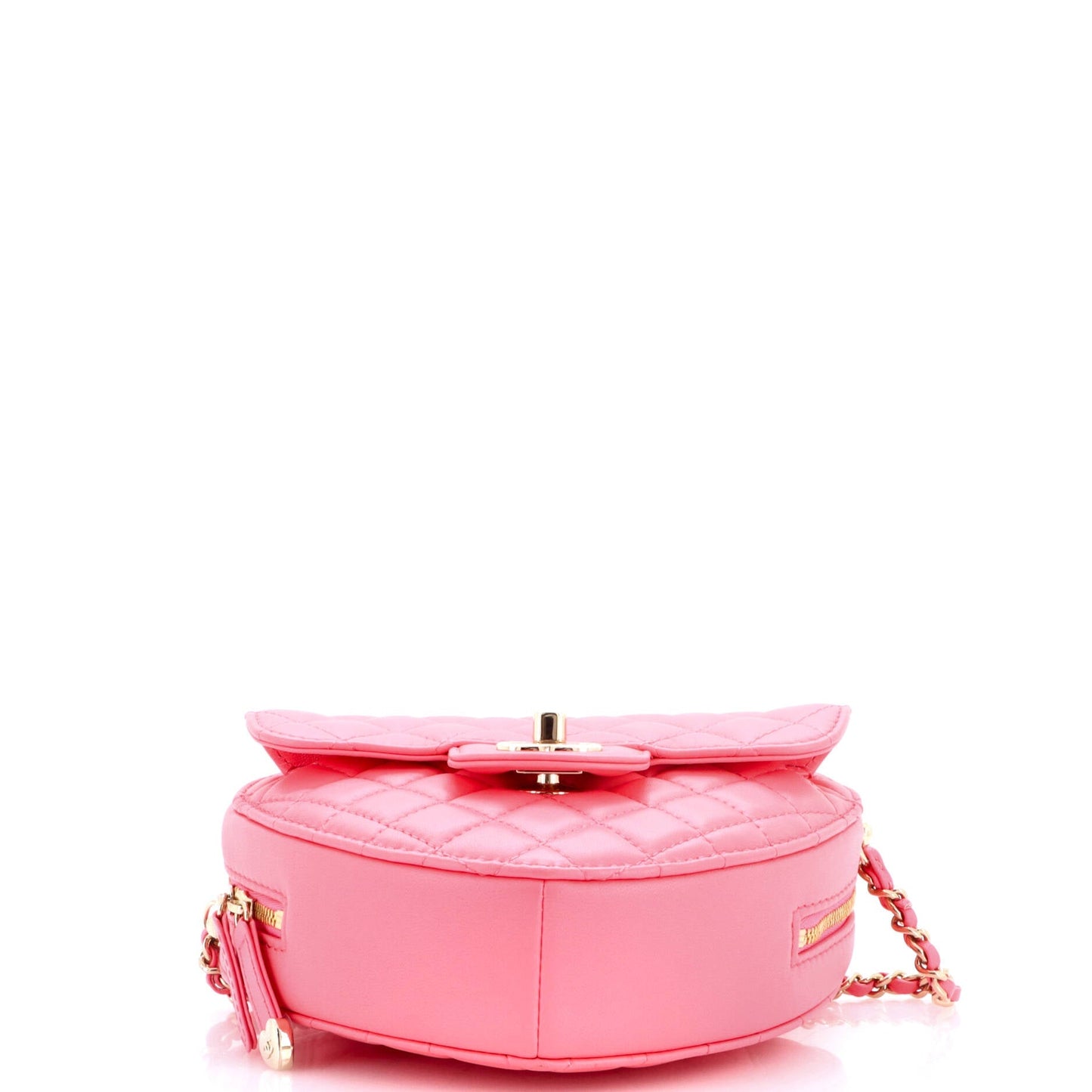 CC in Love Heart Bag Quilted Lambskin Large
