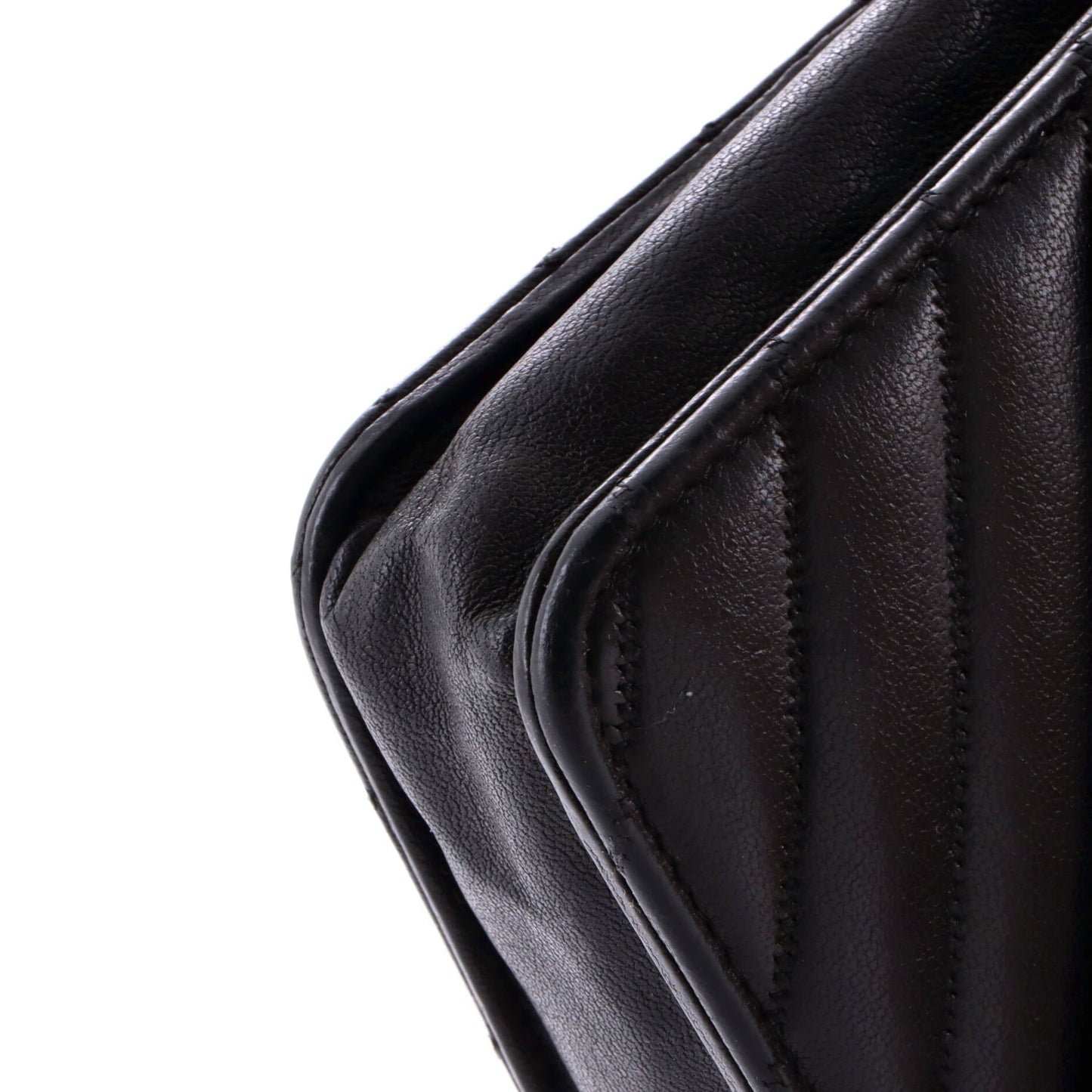 Envelope Wallet on Chain Chevron Sheepskin