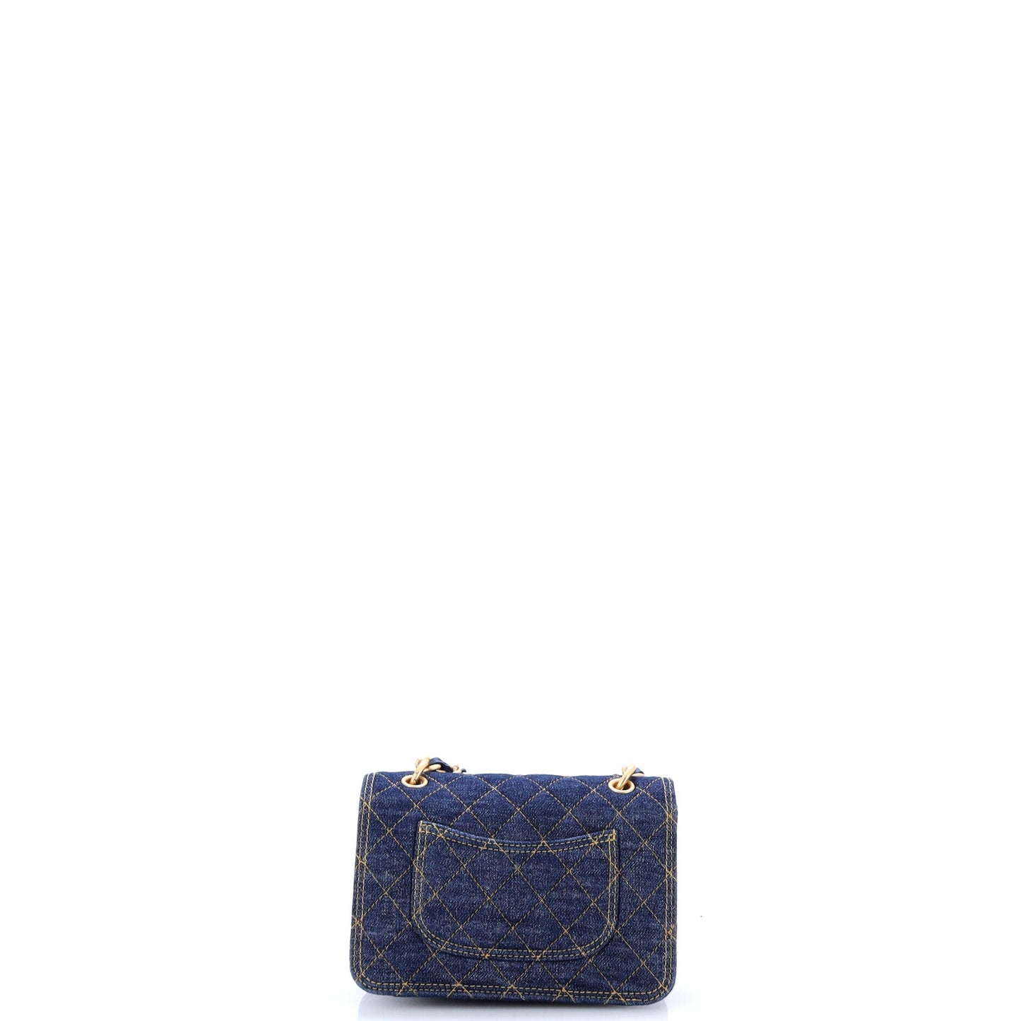 Double You CC Flap Bag Quilted Denim Medium