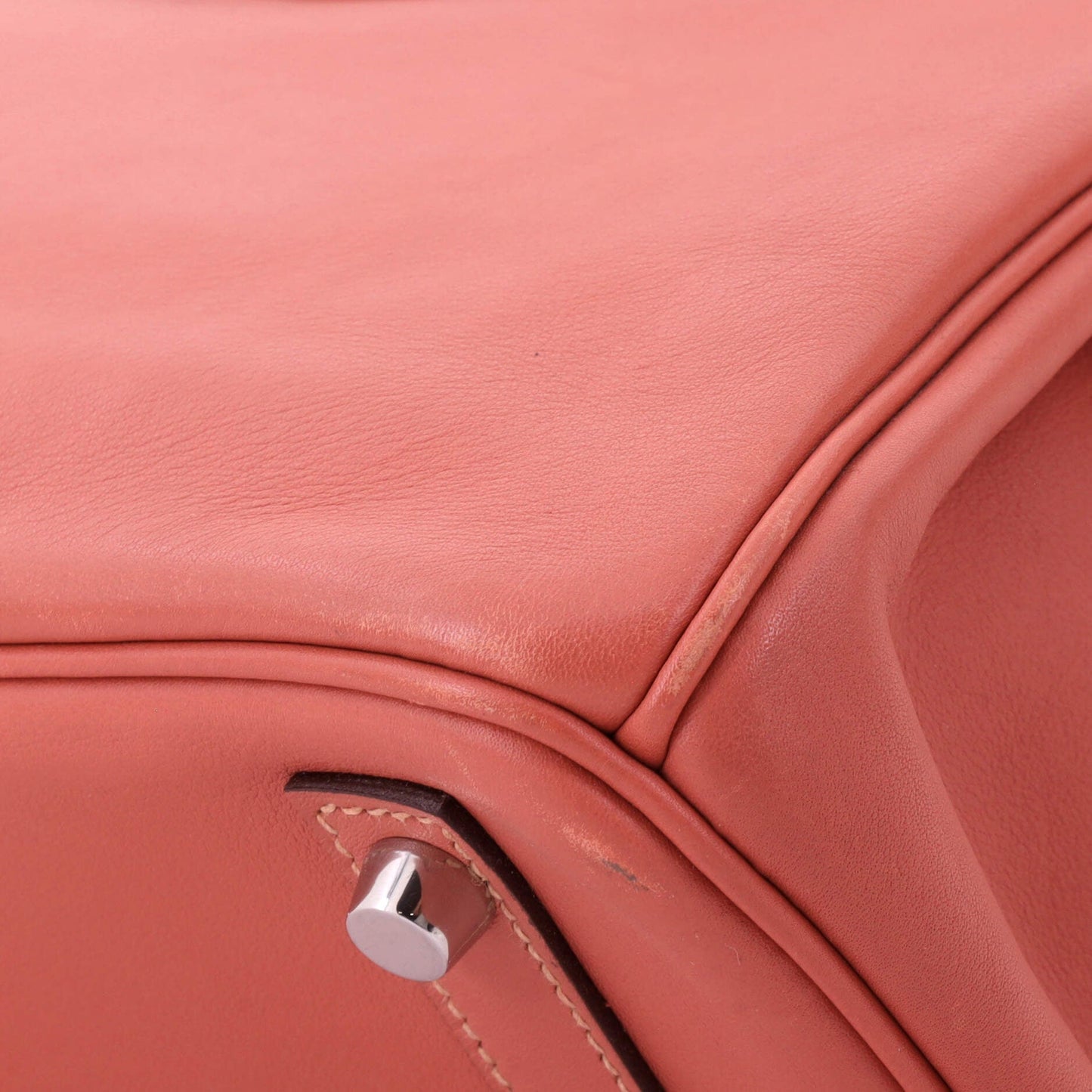 Birkin Handbag Blush Swift with Palladium Hardware 30
