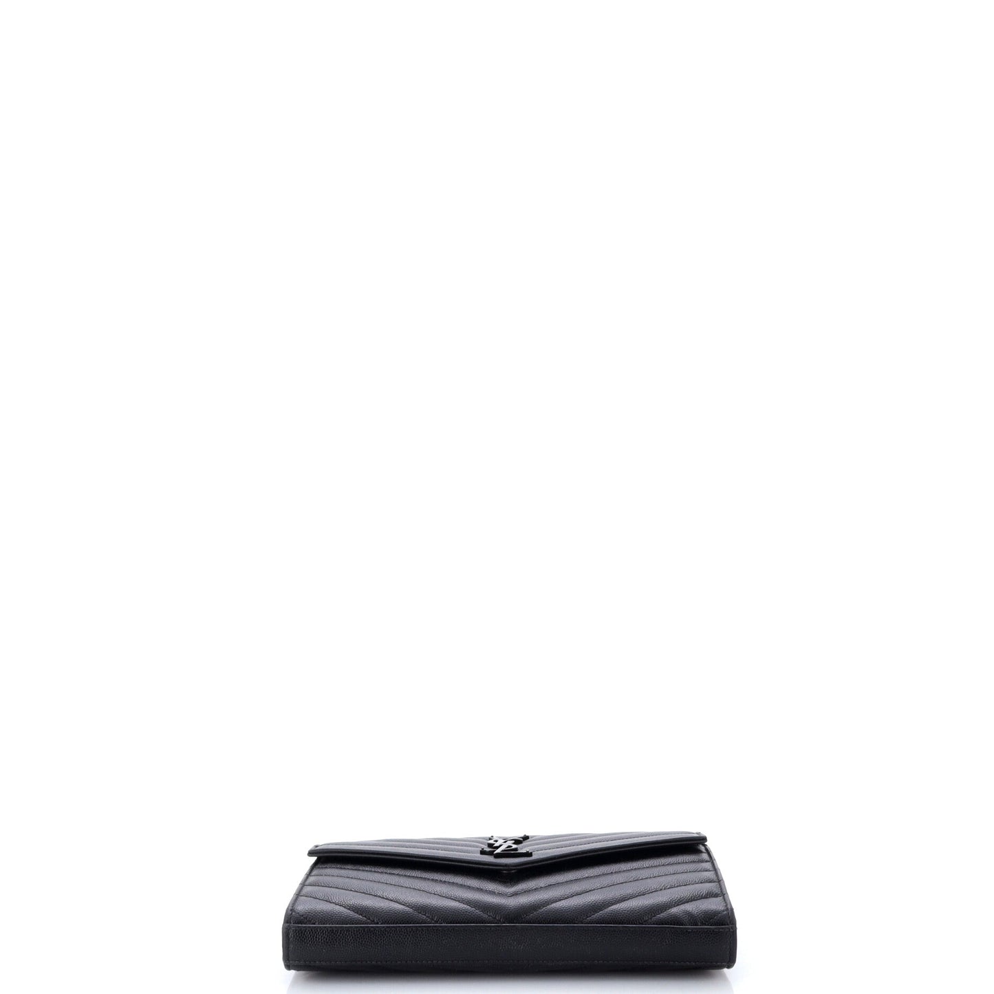 Classic Monogram Wallet on Chain Matelasse Chevron Leather Medium