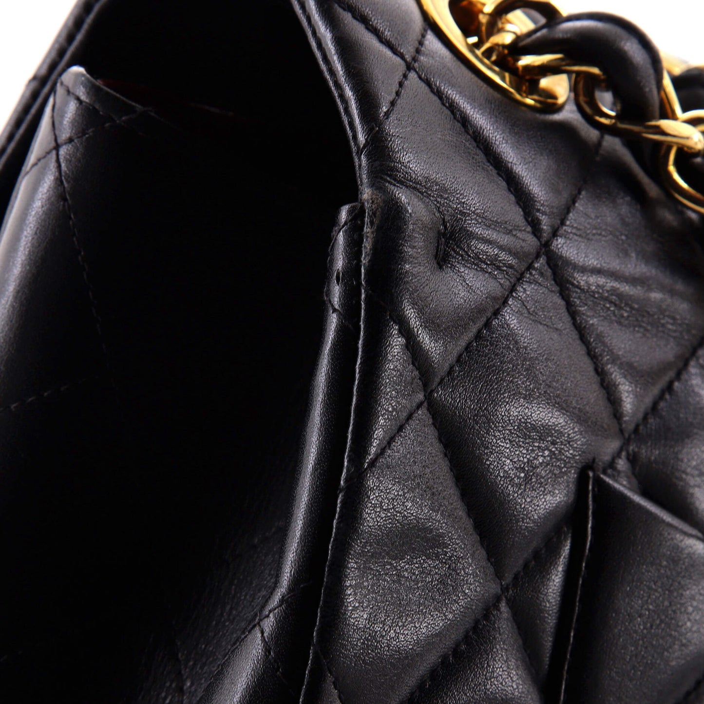 Vintage Classic Single Flap Bag Quilted Lambskin Maxi
