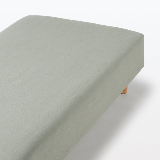 Washed Cotton Fitted Sheet