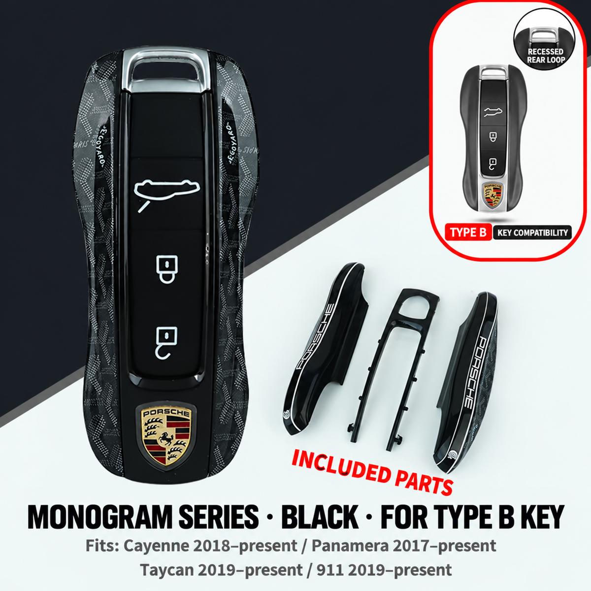 Luxury Car Key Cover-PORSCHE