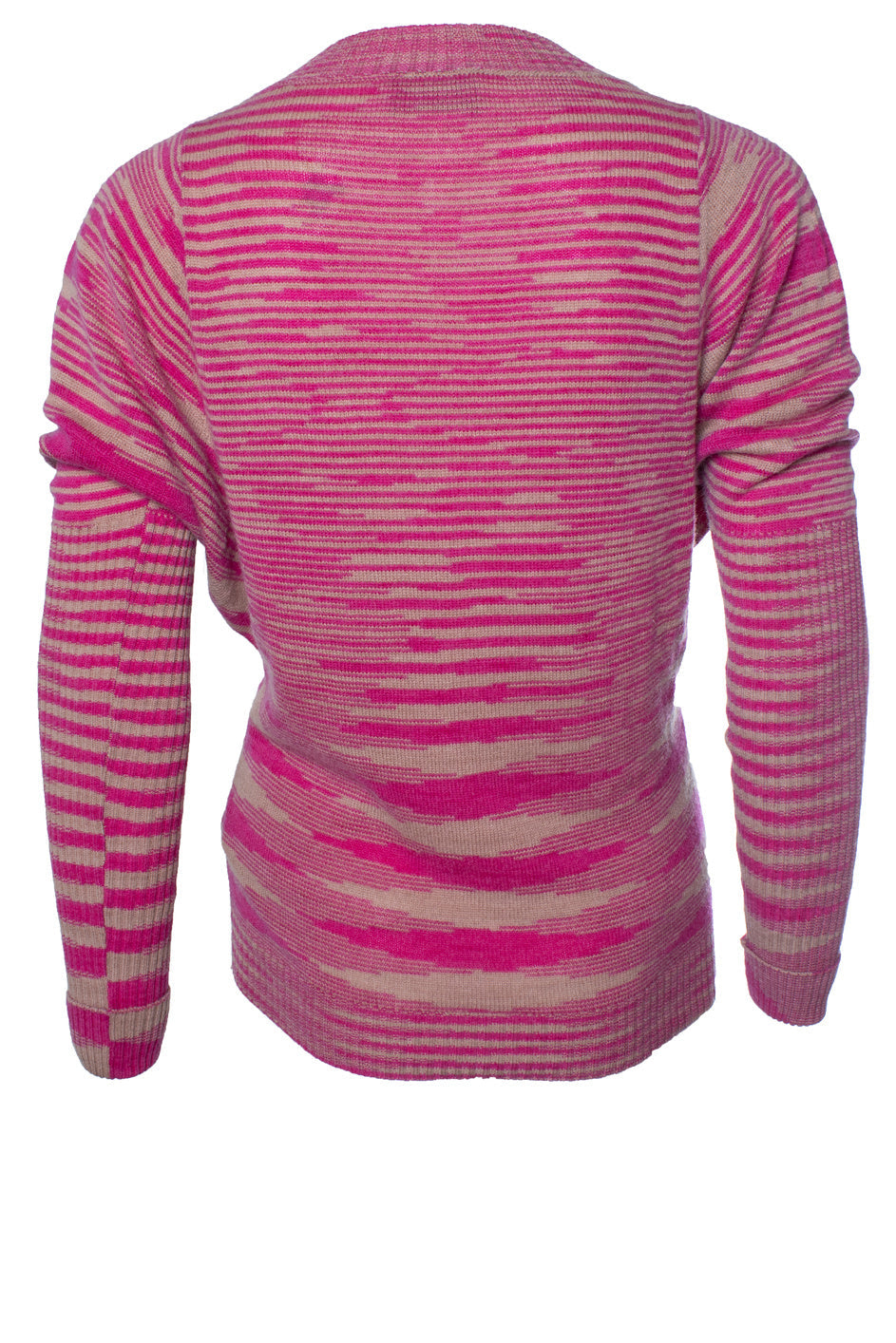 Women's Missoni, striped sweater in pink and beige