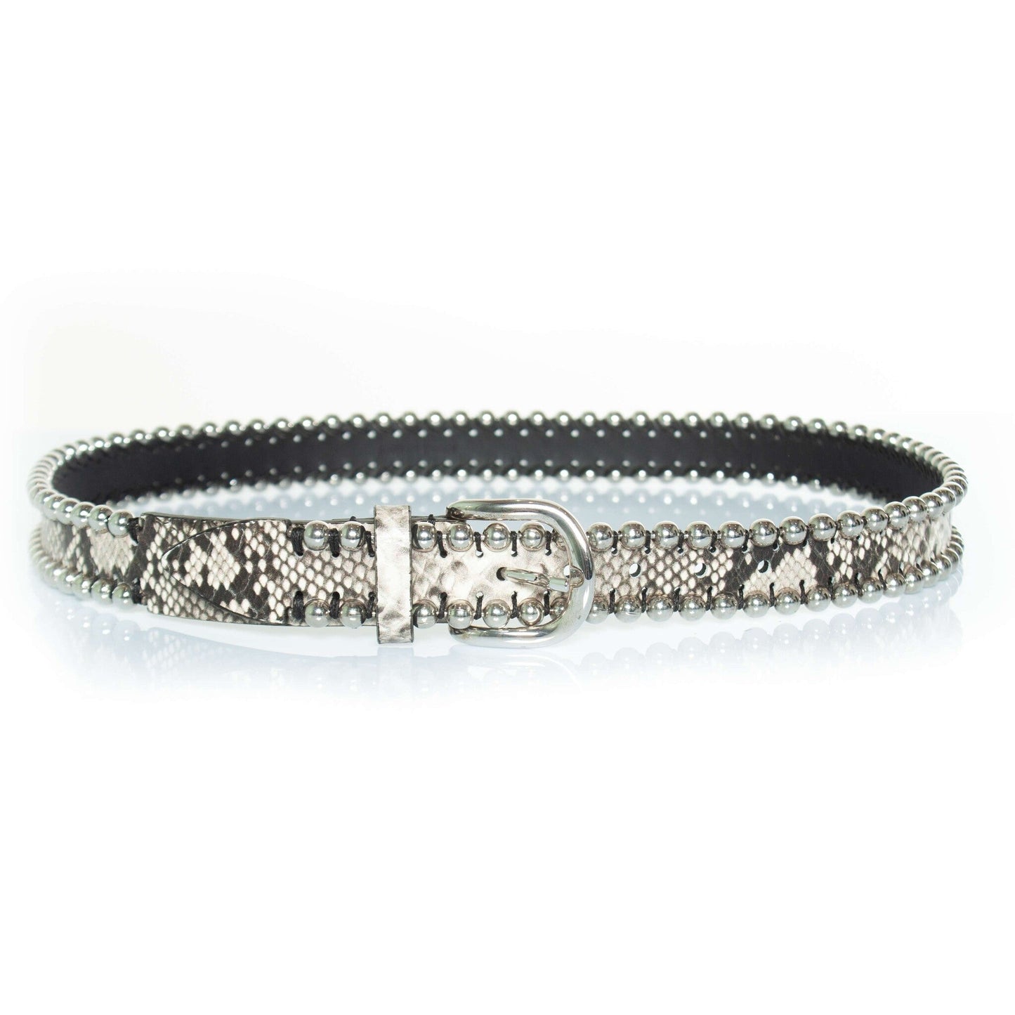 Isabel Marant, Zap belt with studs and snake print