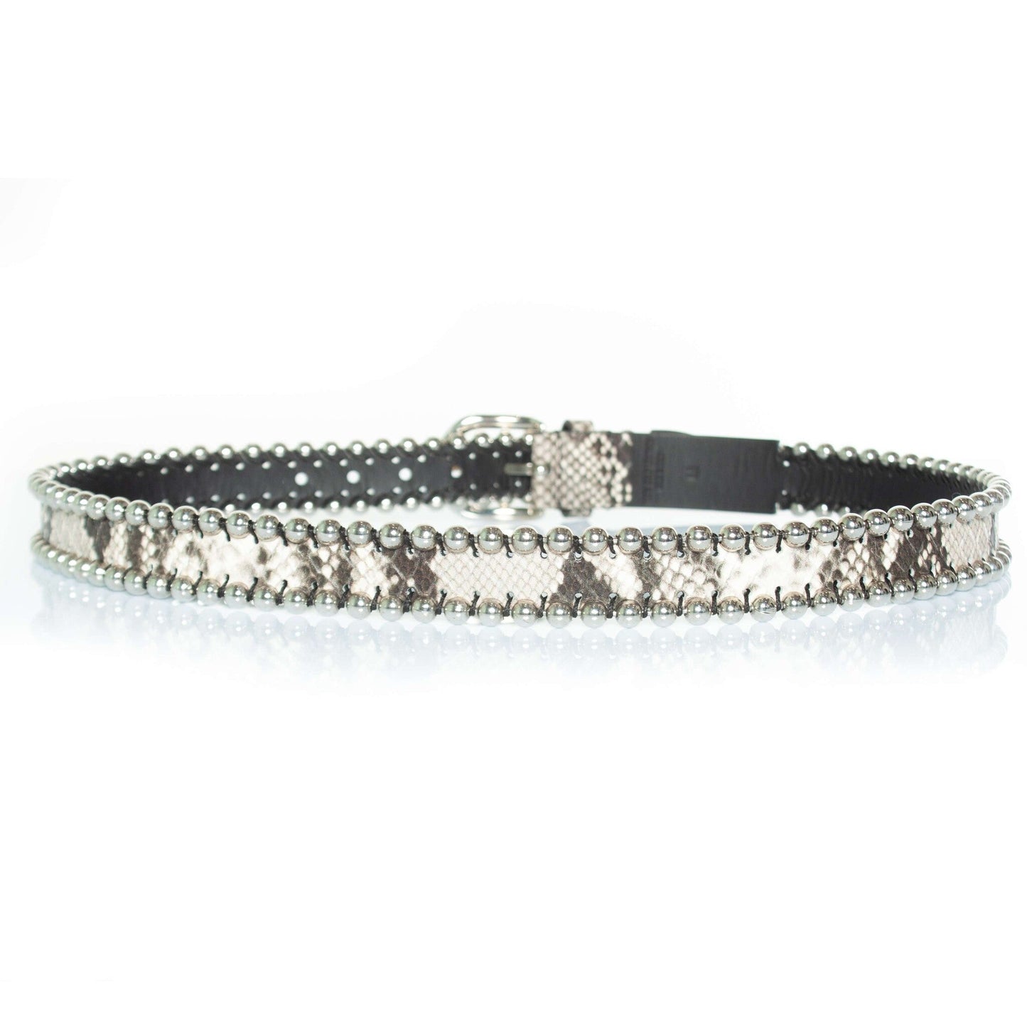 Isabel Marant, Zap belt with studs and snake print
