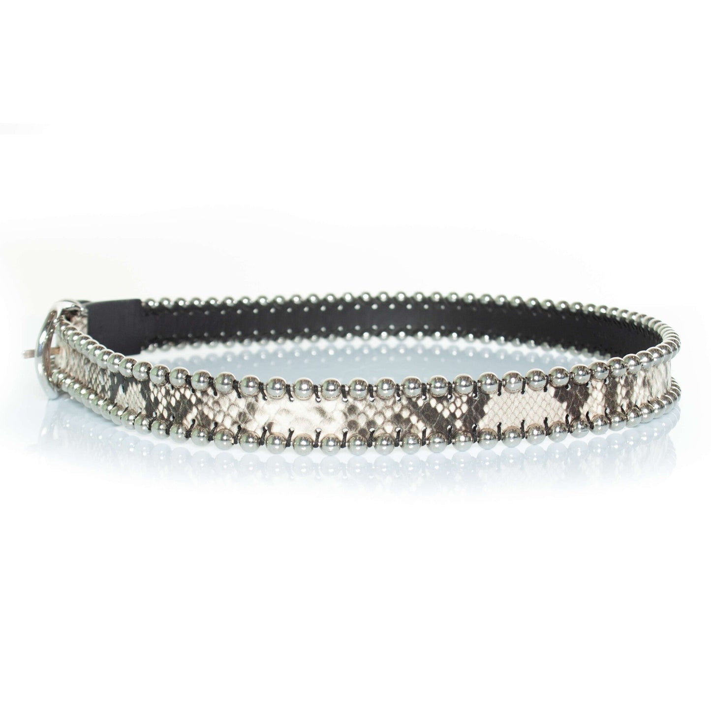 Isabel Marant, Zap belt with studs and snake print