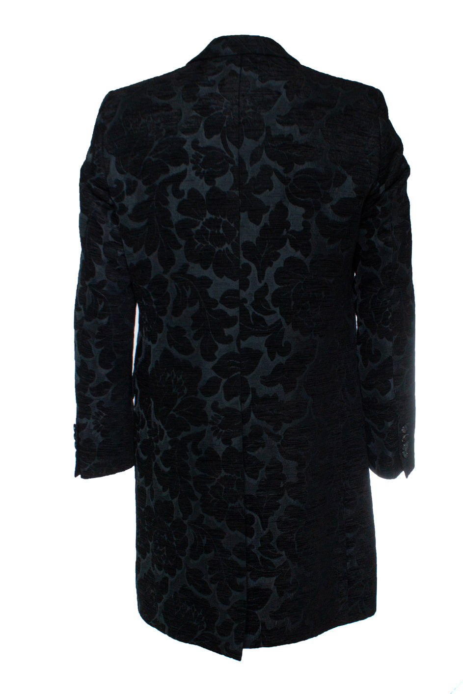 Men's Dolce & Gabbana, Black jacquard woven coat