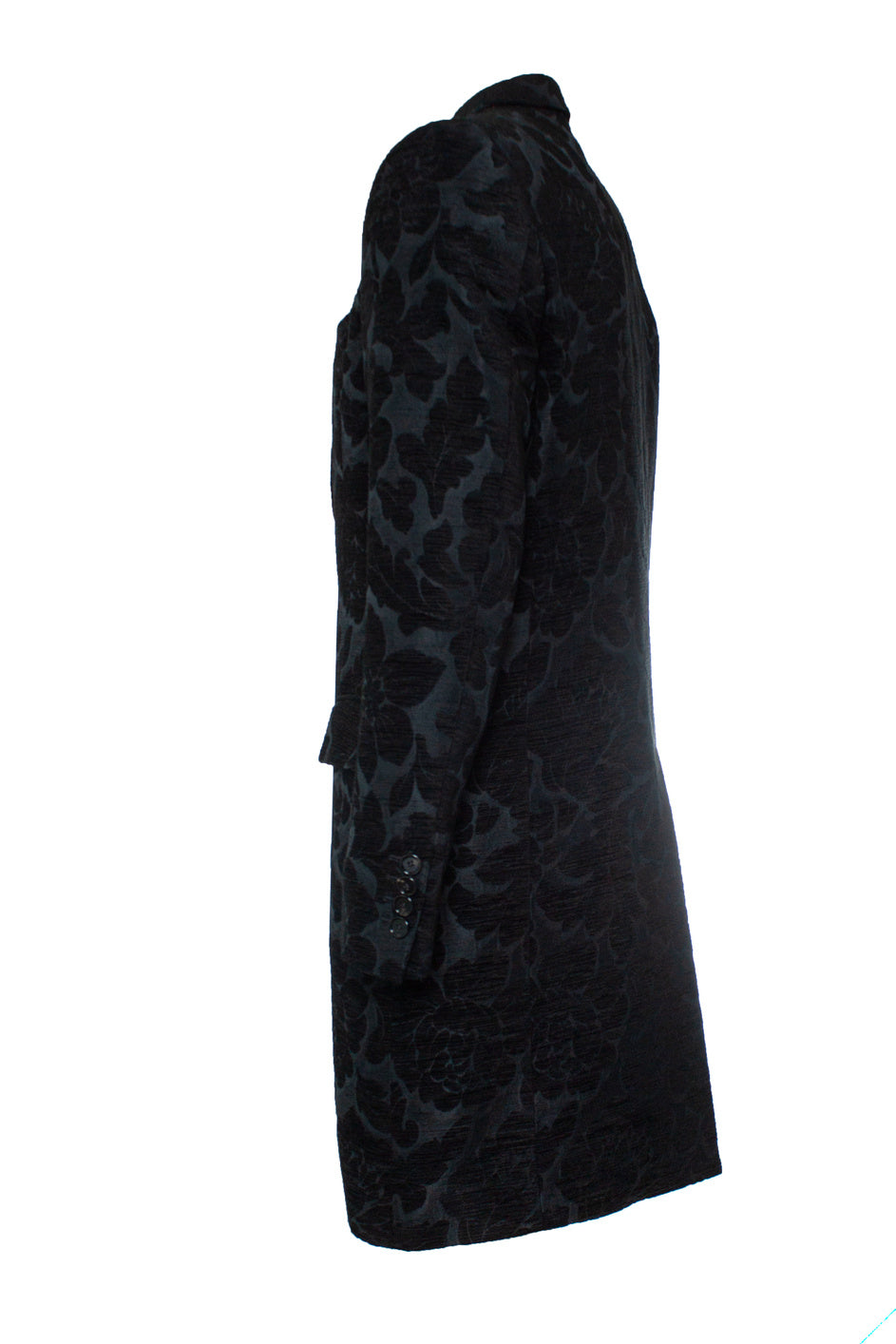 Men's Dolce & Gabbana, Black jacquard woven coat