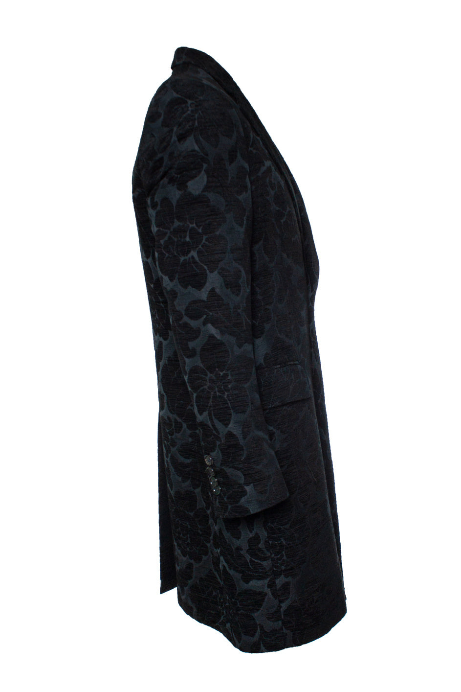 Men's Dolce & Gabbana, Black jacquard woven coat