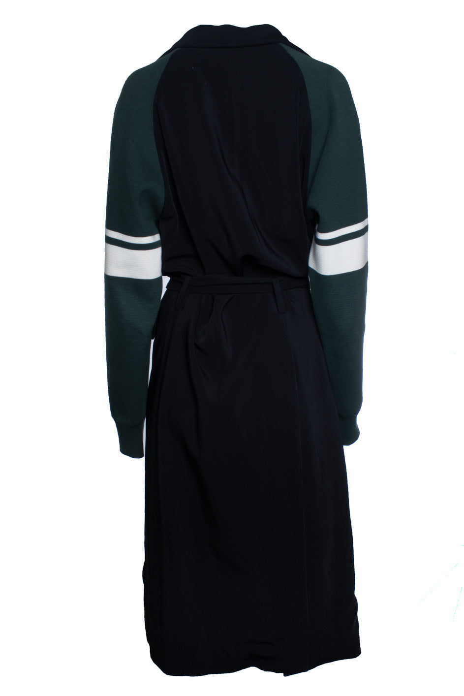 Women's Marni, Black coat with green sleeves