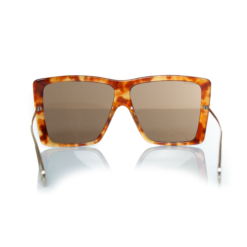 Gucci, Havana brown oversized sunglasses