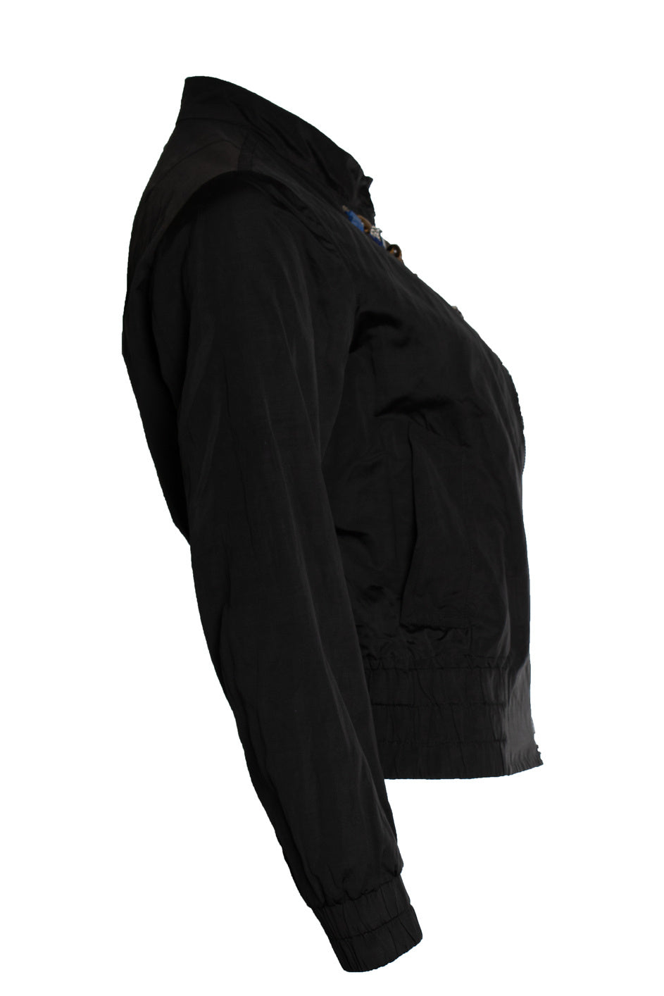 Women's Dries van Noten, black embellished bomber jacket