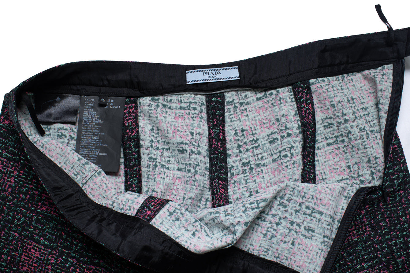 Women's Prada, graphic pantalon in pink